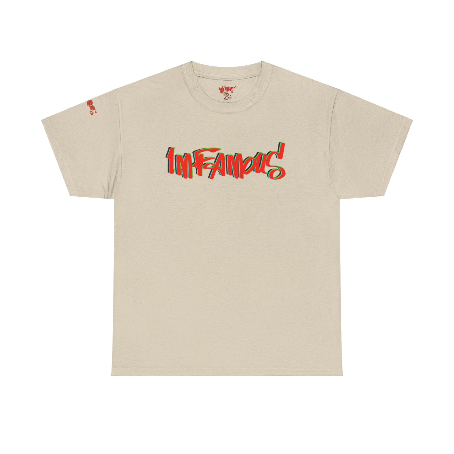 Premium graphic T-shirt - Imfamous halloween logo Design