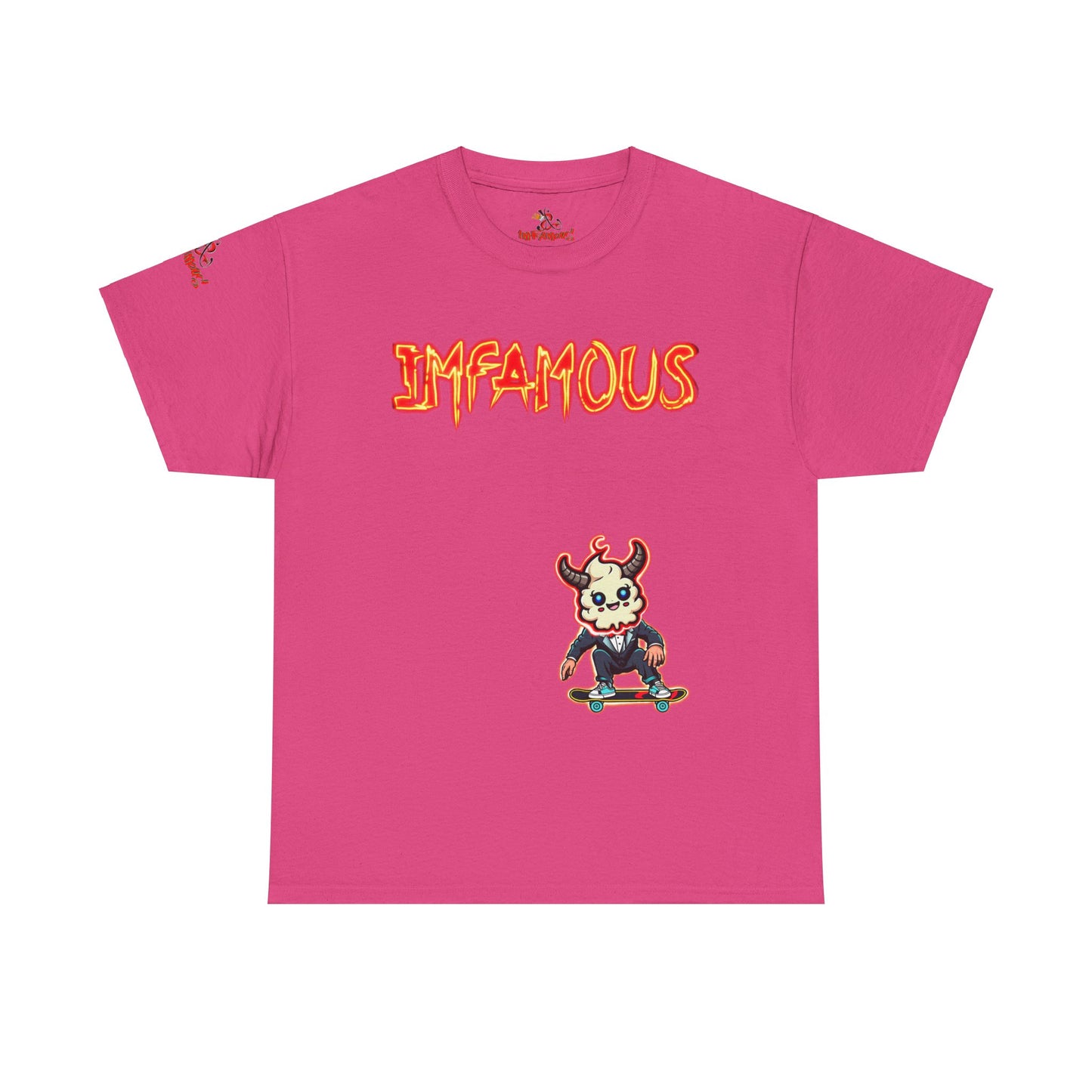 Imfamous jumpin Sad Shit premium graphic Tee - Imfamous Jumping Sad Shit Design