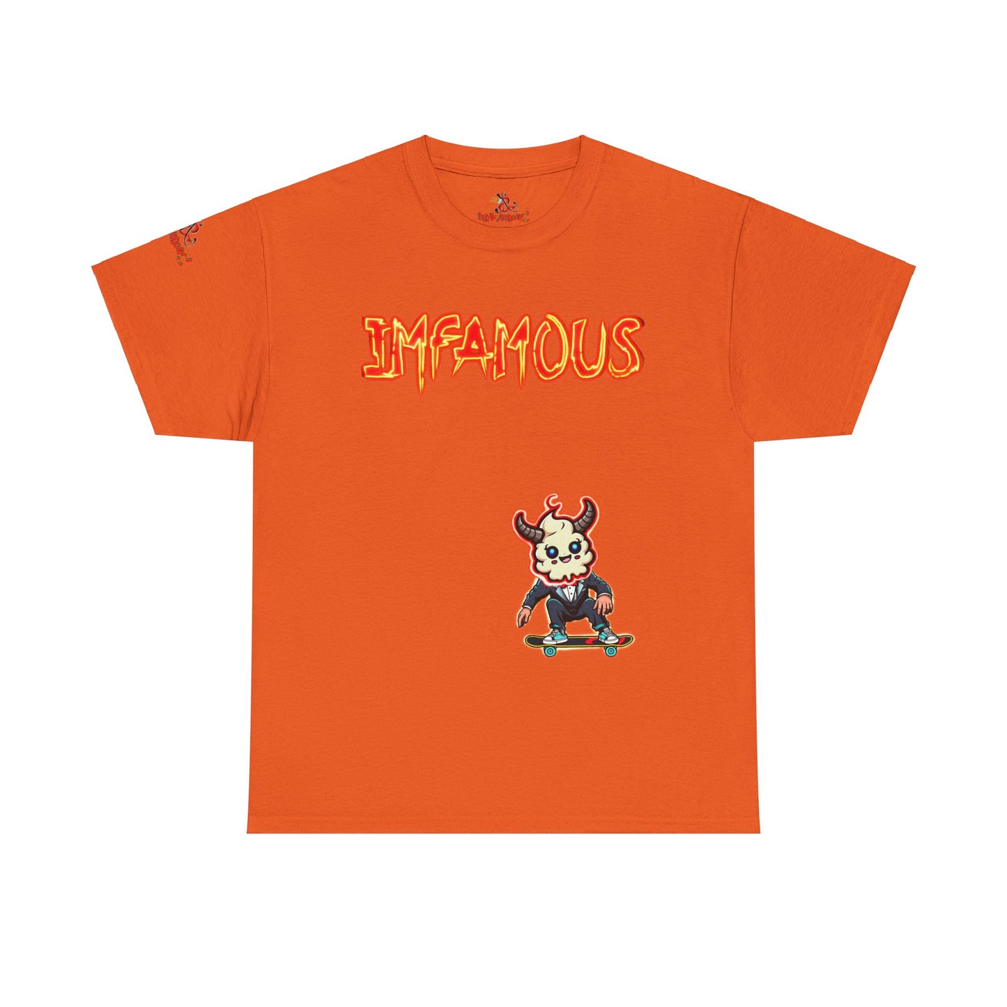 Imfamous jumpin Sad Shit premium graphic Tee - Imfamous Jumping Sad Shit Design