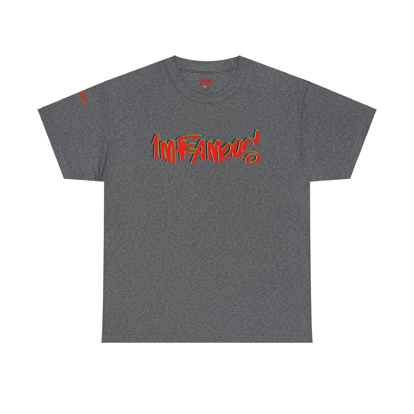 Premium graphic T-shirt - Imfamous halloween logo Design
