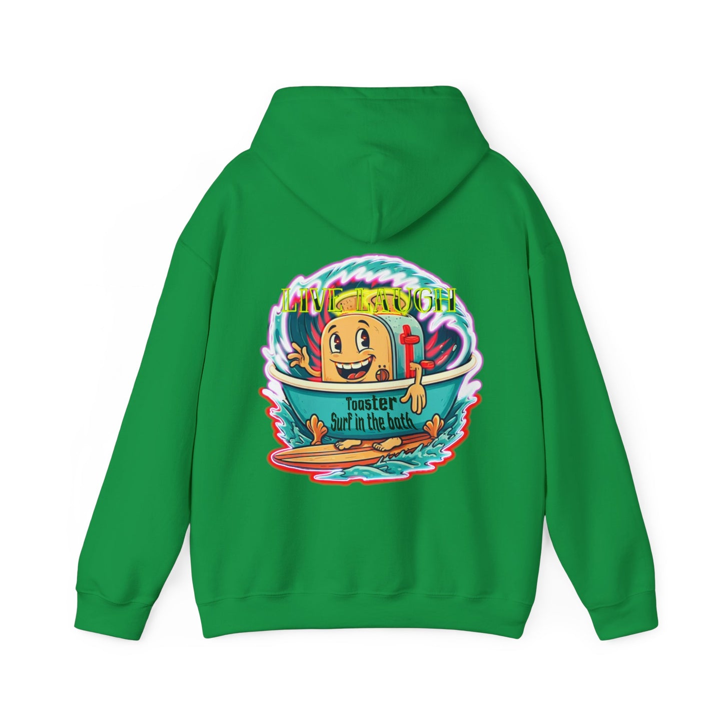 Premium hooded sweatshirt - Funny live laugh Toaster Surf in a bath