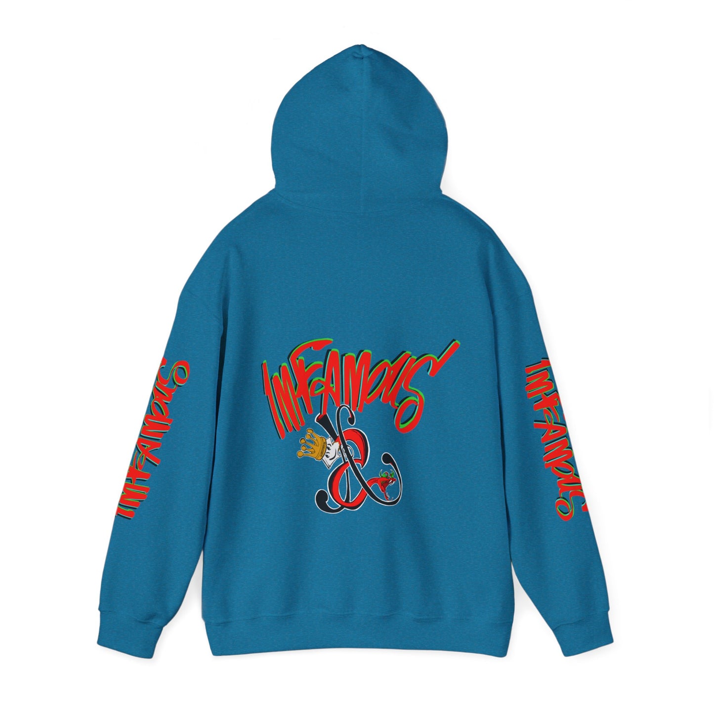 带有 Imfamous 品牌徽标的连帽运动衫