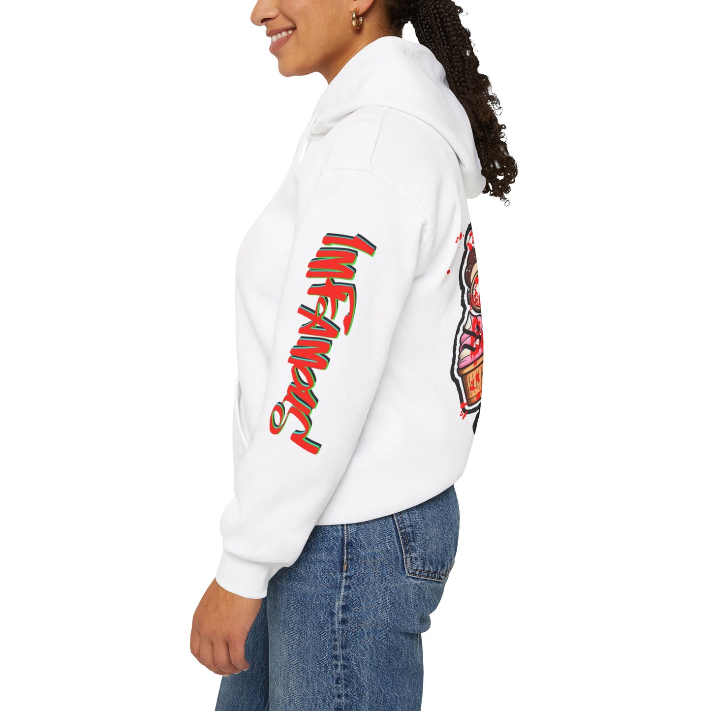 Sudadera con capucha con el famoso diseño de Bad Pussy Cat - Unisex