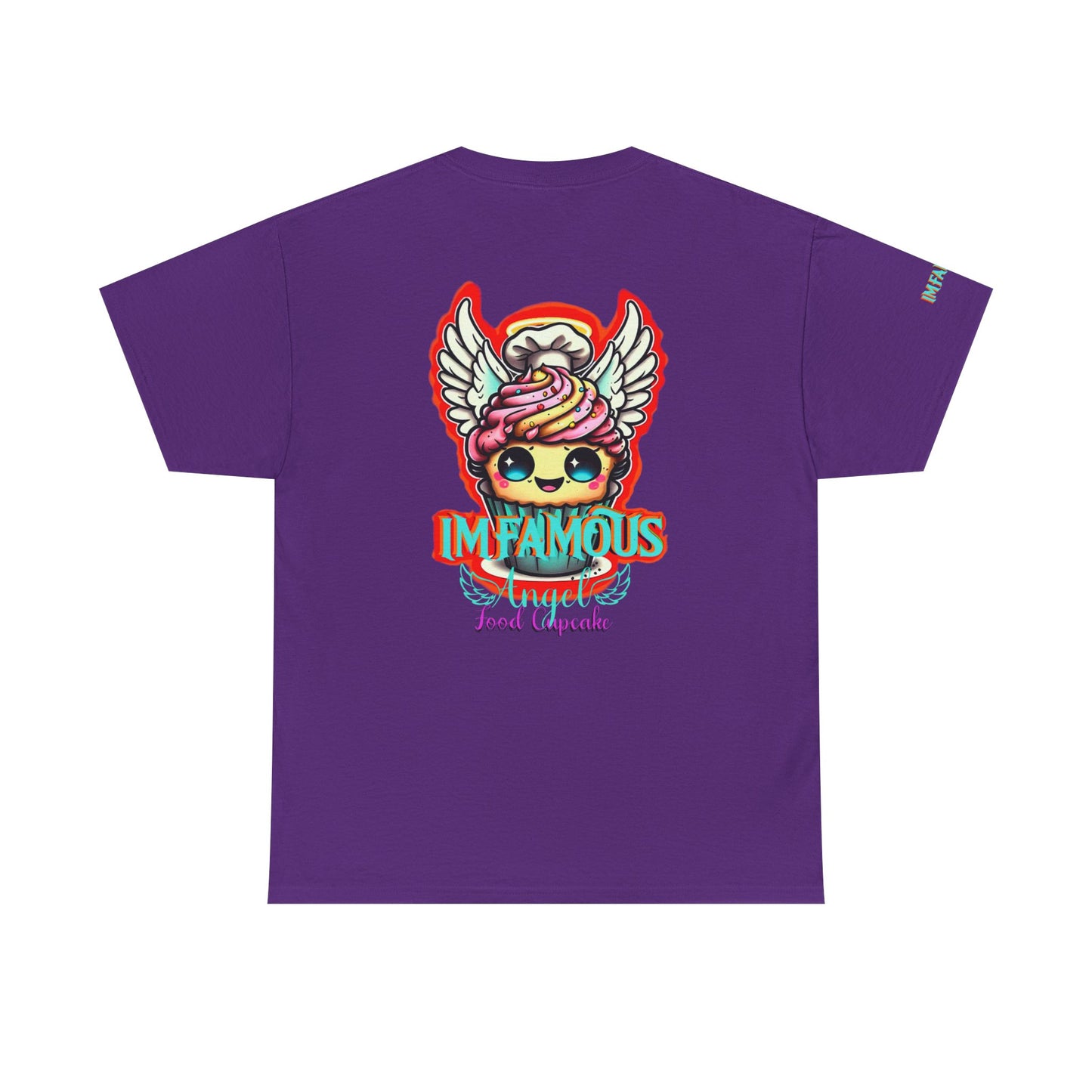 Camiseta de algodón con el famoso diseño de cupcakes Angel Food