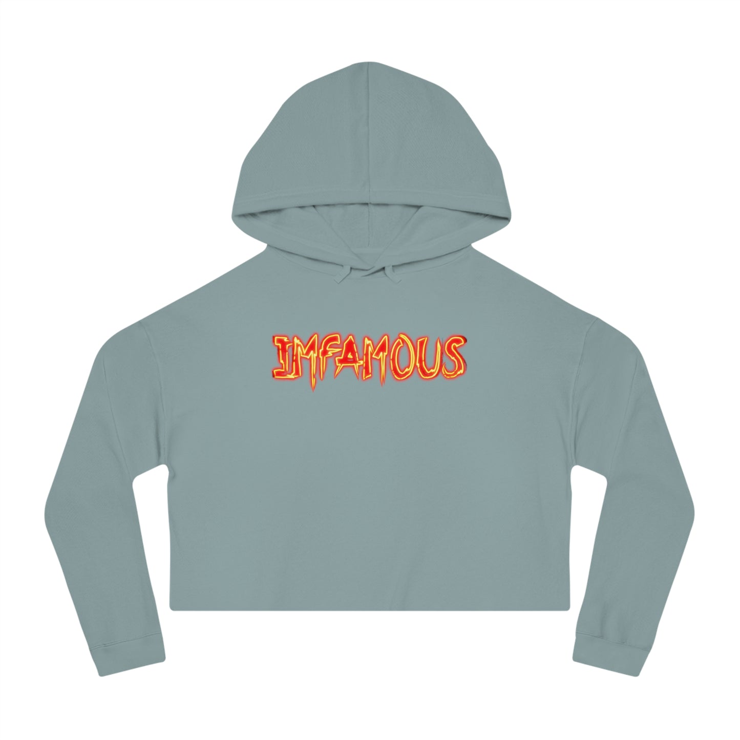 Cropped Hoodie Imfamous Women's Crop Top Sweatshirt