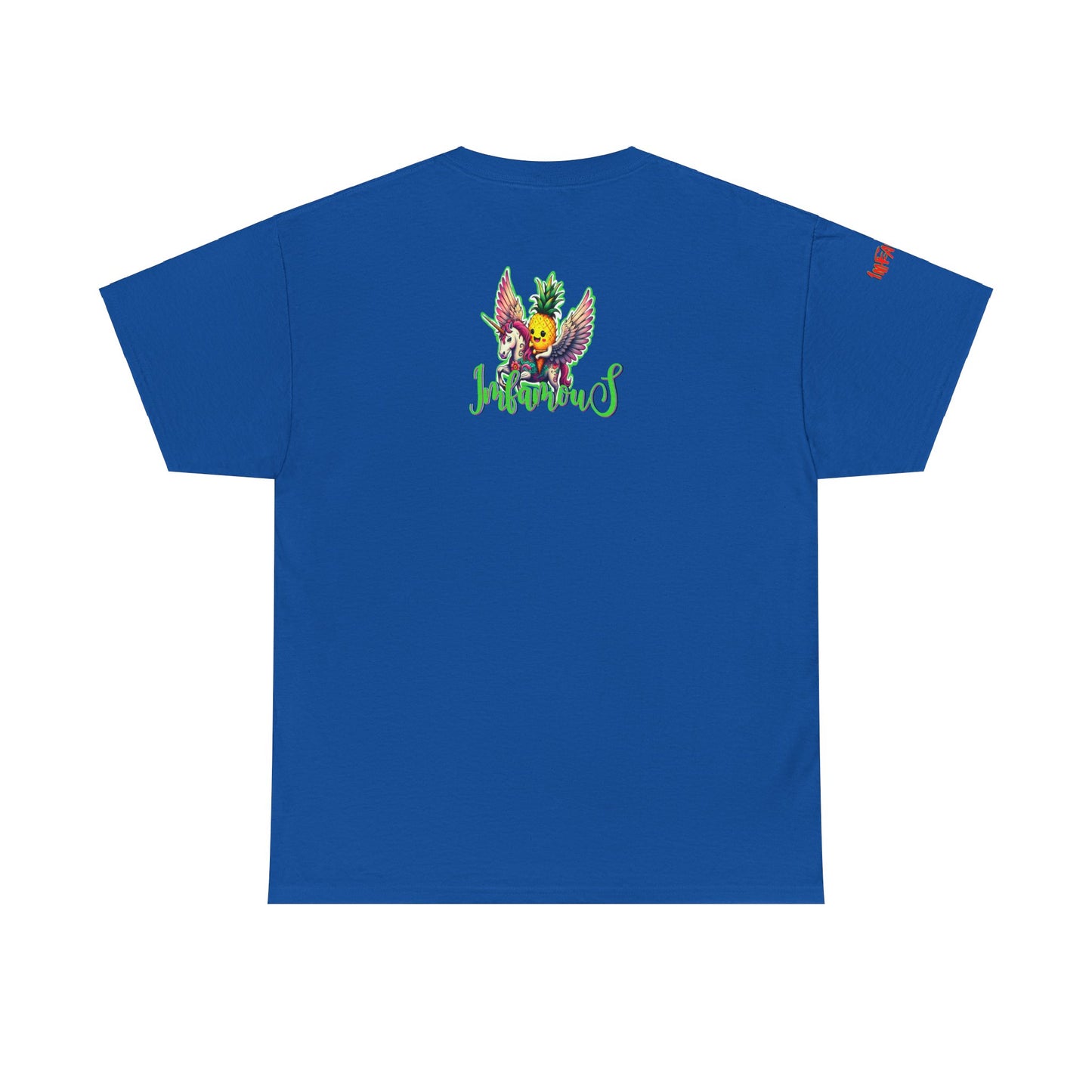 Graphic Tee Unipineapple Flying on Unicorn Heavy Cotton T-shirt