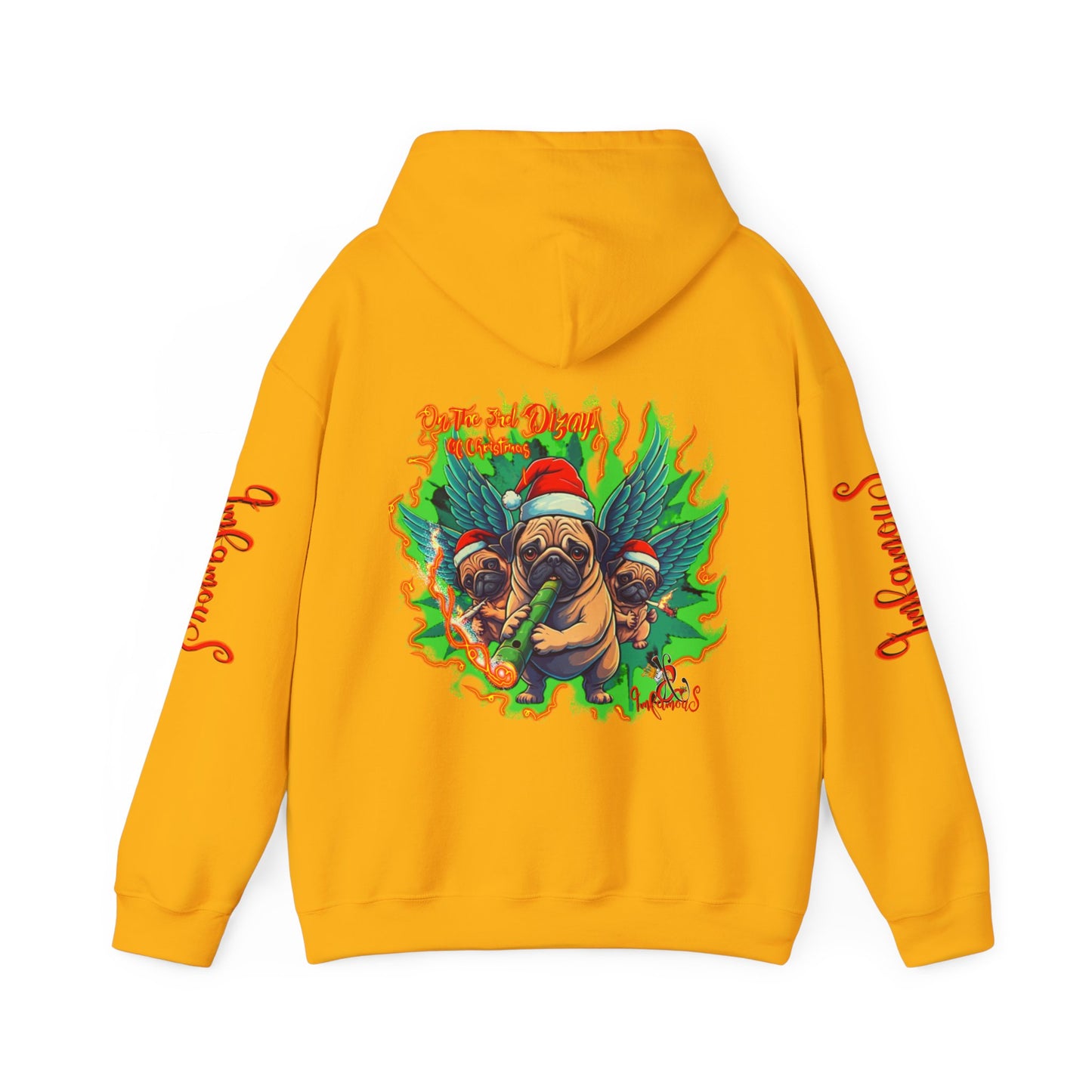 Premium hooded sweatshirt- Imfamous Pug Life