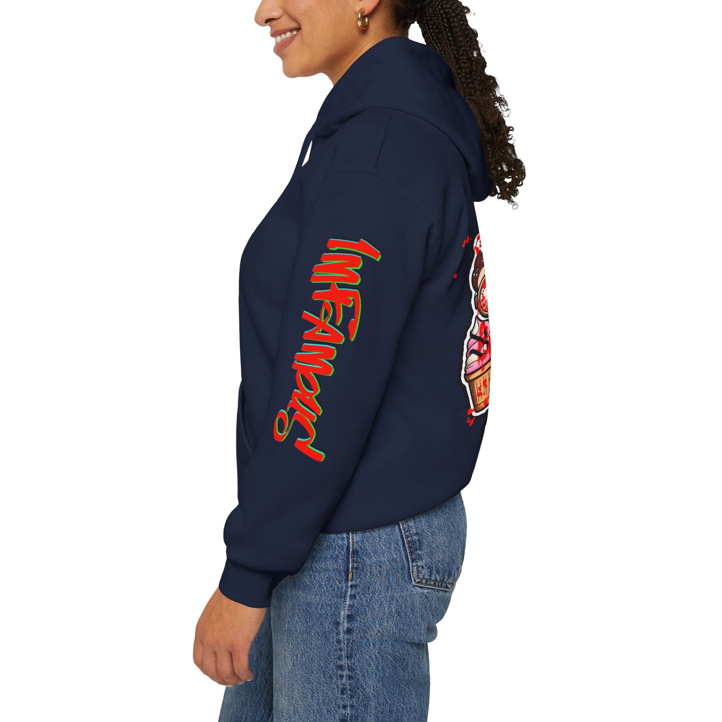 Sudadera con capucha con el famoso diseño de Bad Pussy Cat - Unisex