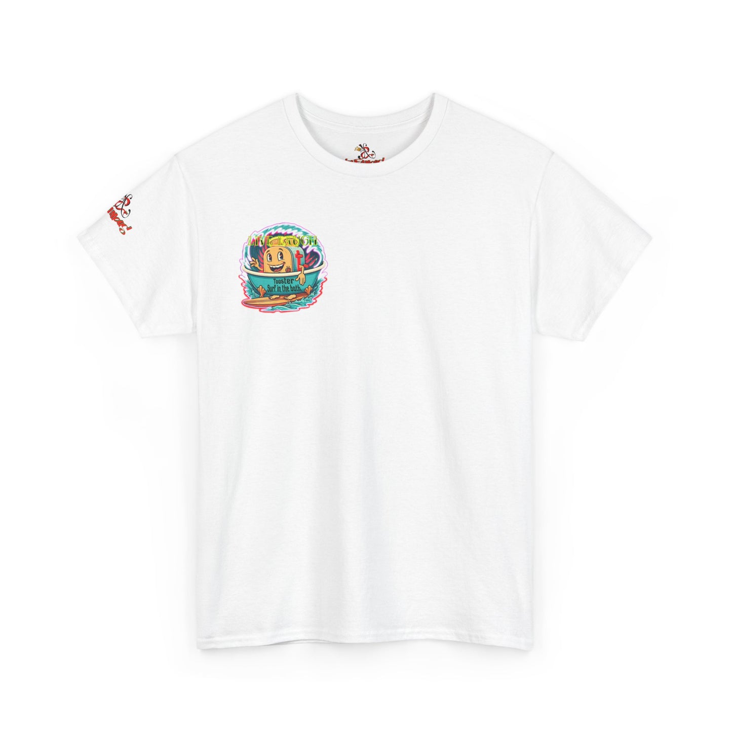 Premium Graphic T-Shirt - Imfamous live Laugh Toaster Surf in Bath Humor Shirt
