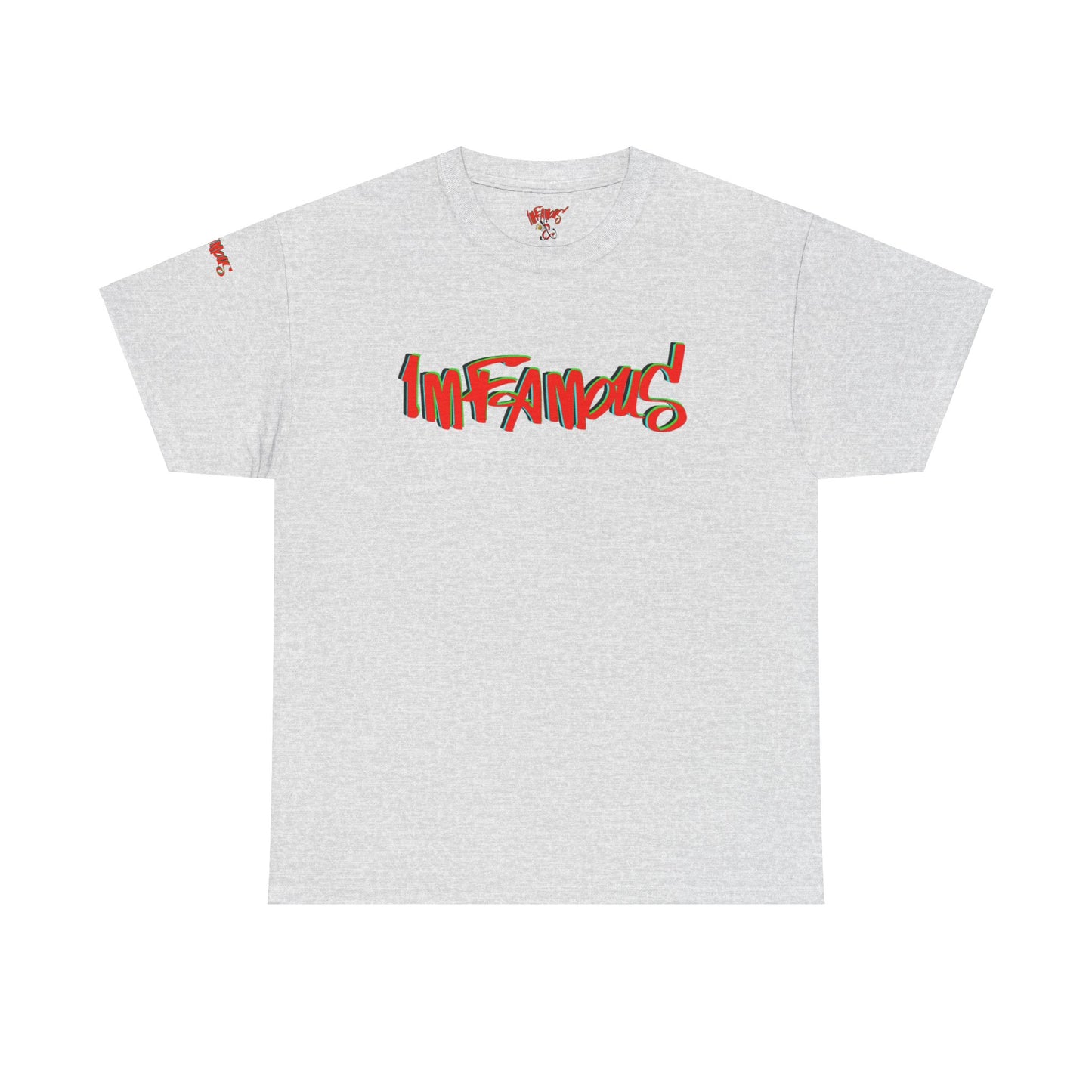 Premium graphic T-shirt - Imfamous halloween logo Design