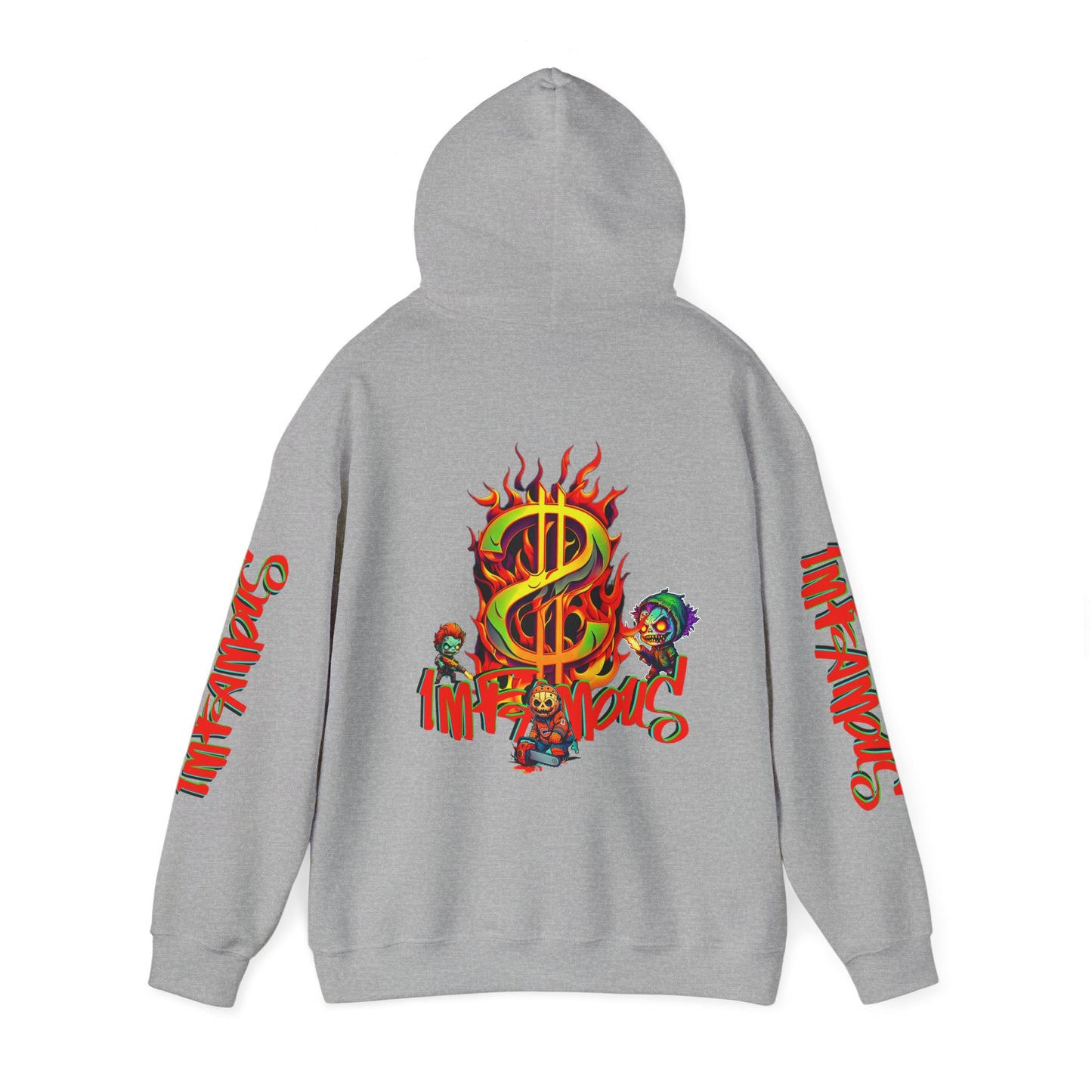 Premium graphic Hoodie - Imfamous halloween Design