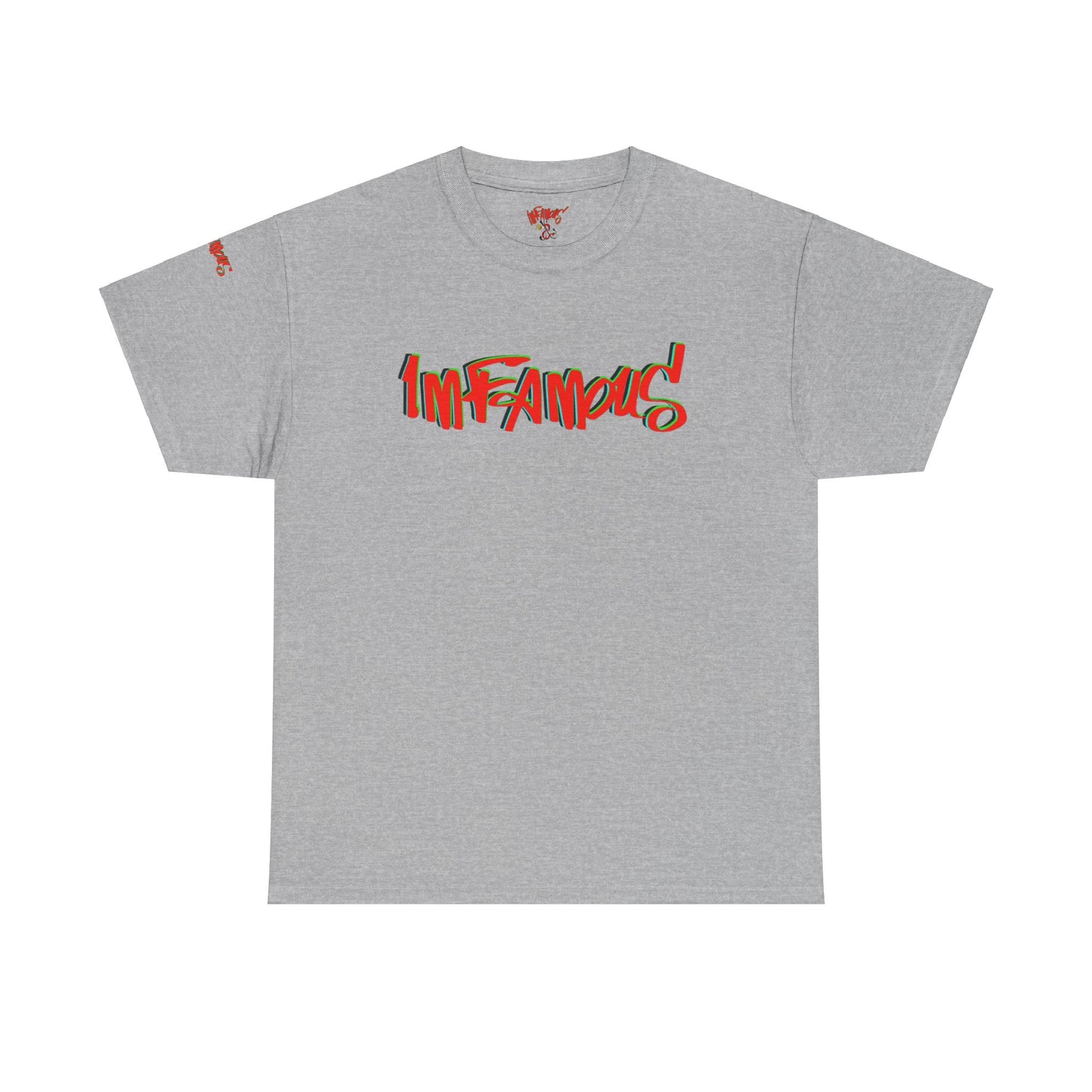 Premium graphic T-shirt - Imfamous halloween logo Design