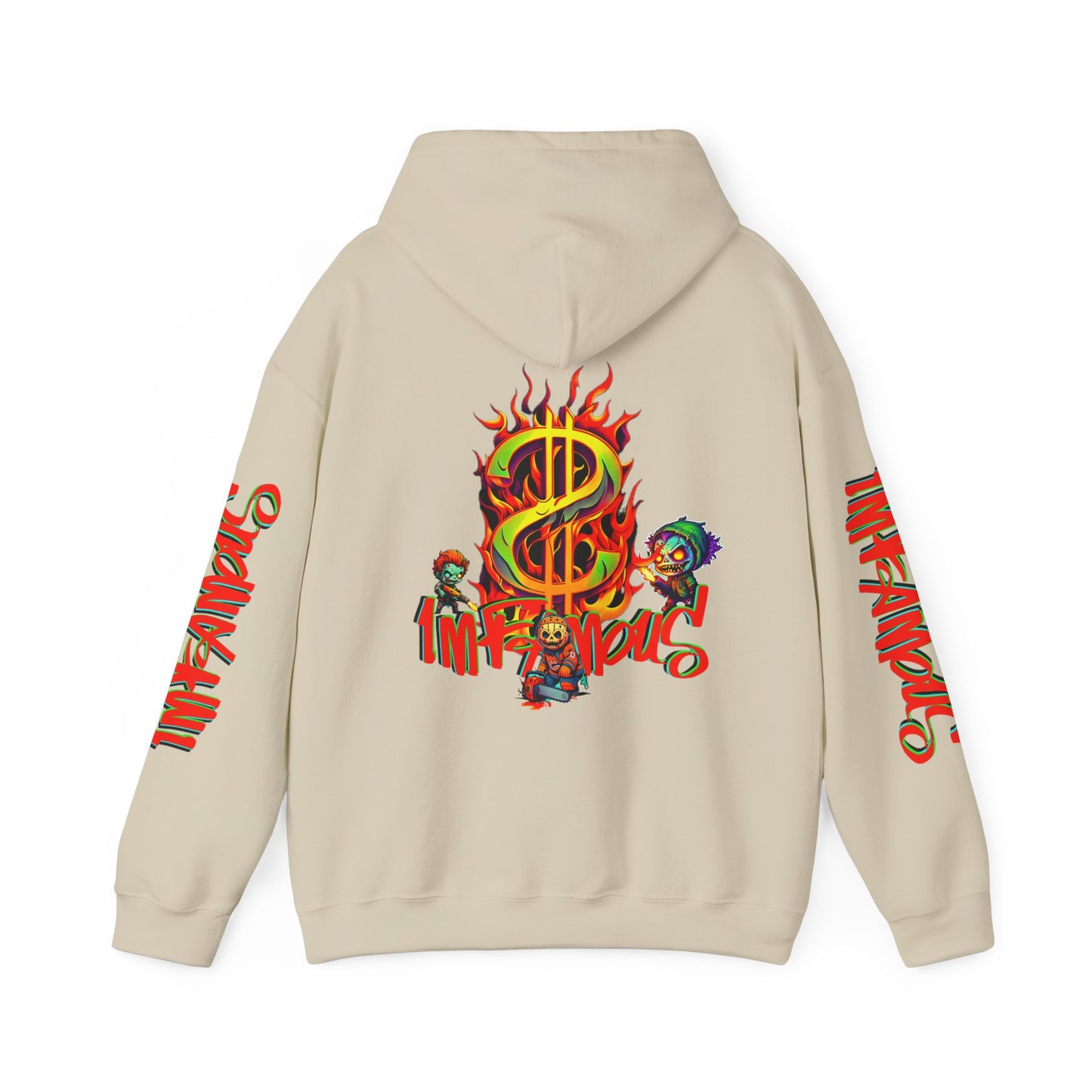 Premium graphic Hoodie - Imfamous halloween Design