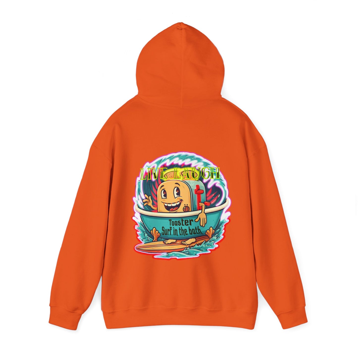 Premium hooded sweatshirt - Funny live laugh Toaster Surf in a bath