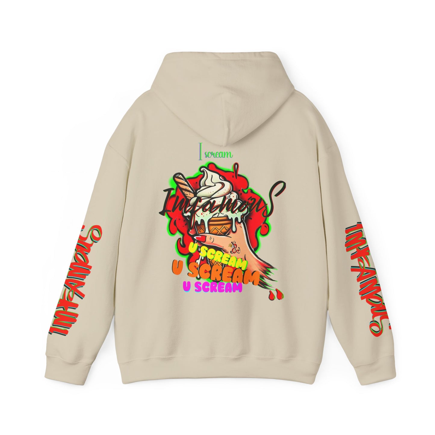 premium Hooded Sweatshirt - Imfamous I-scream Halloween spooky