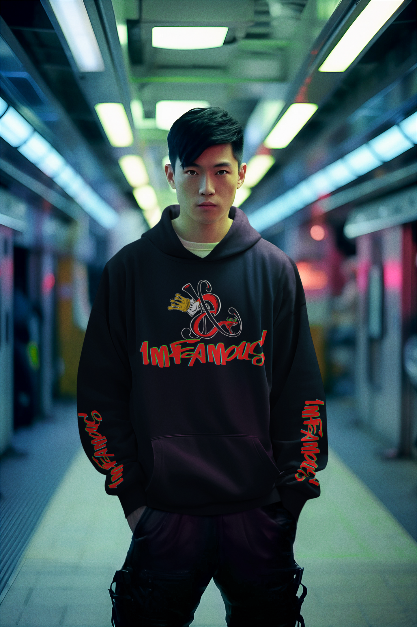 连帽运动衫 - Imfamous Bad Pussy Cat 设计