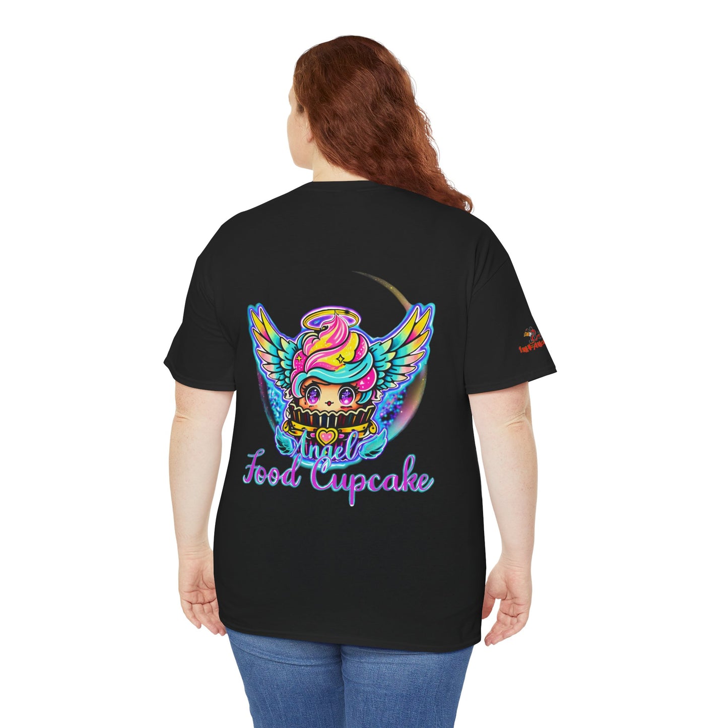 Unisex Heavy Cotton Tee - Imfamous Angel Food Cupcake Design #4