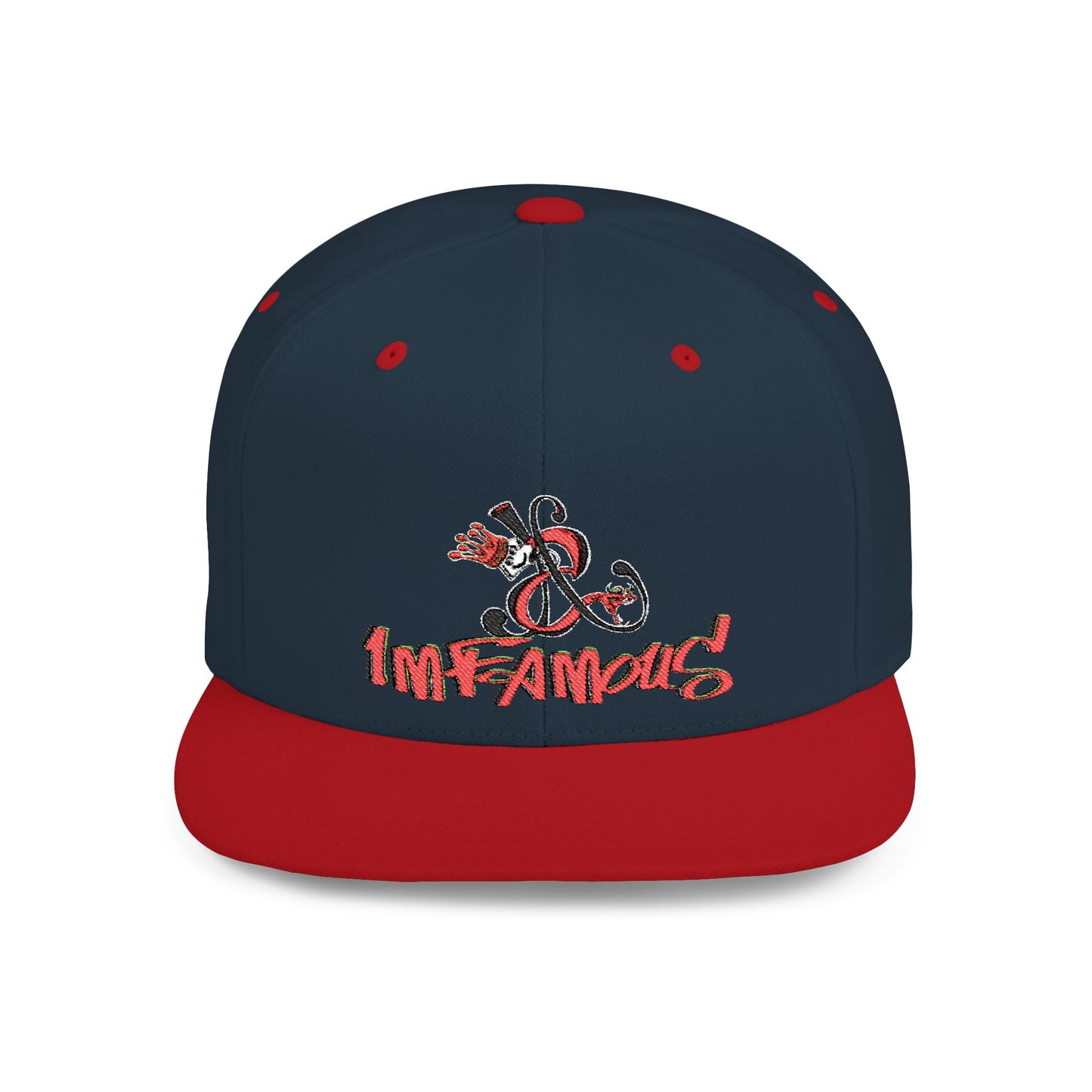 Imfamous brand logo Flat Bill Snapback