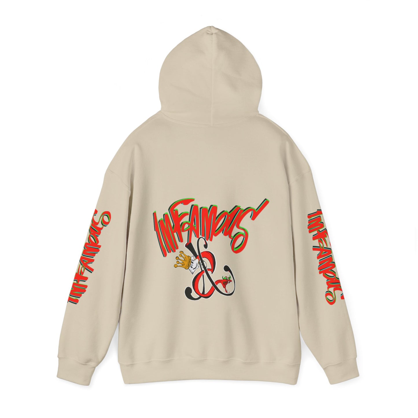 带有 Imfamous 品牌徽标的连帽运动衫