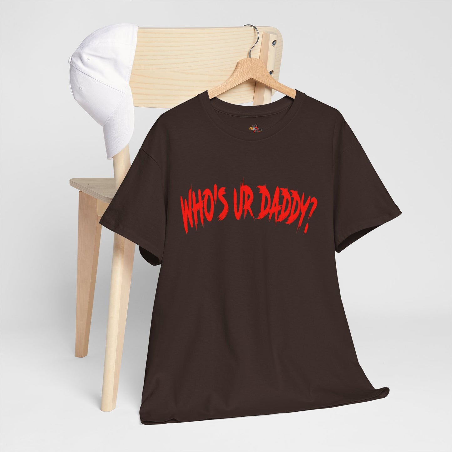 Funny Unisex Heavy Cotton Tee - 'WHO'S UR DADDY?'
