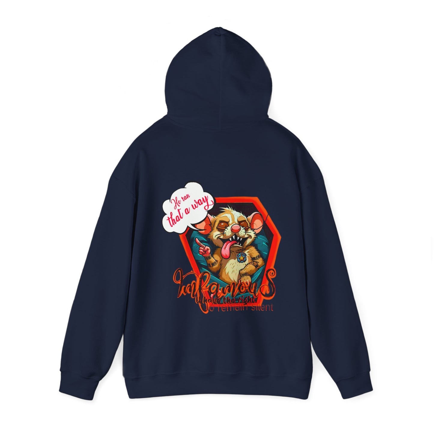 连帽运动衫 - Imfamous Dead Rat Design