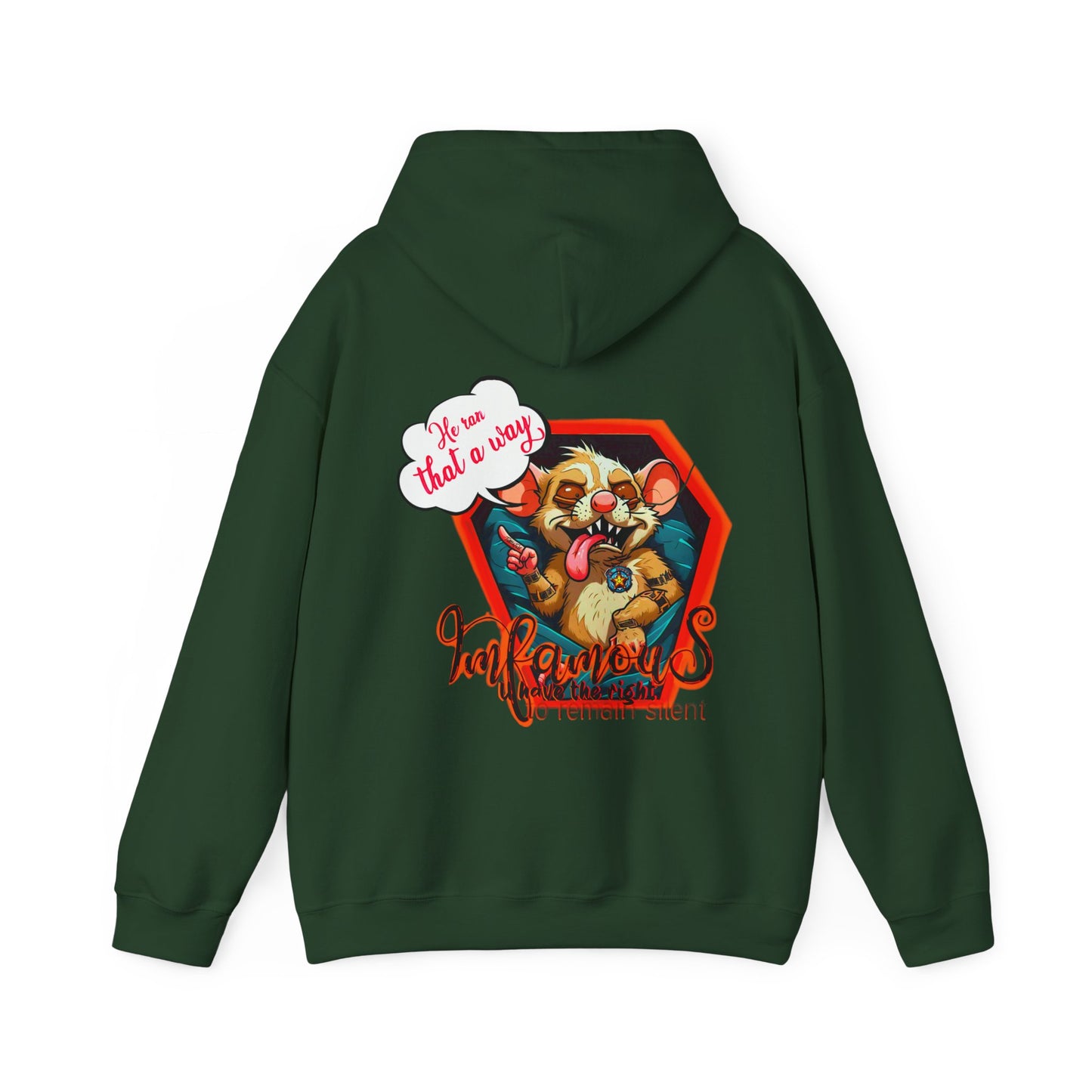 连帽运动衫 - Imfamous Dead Rat Design