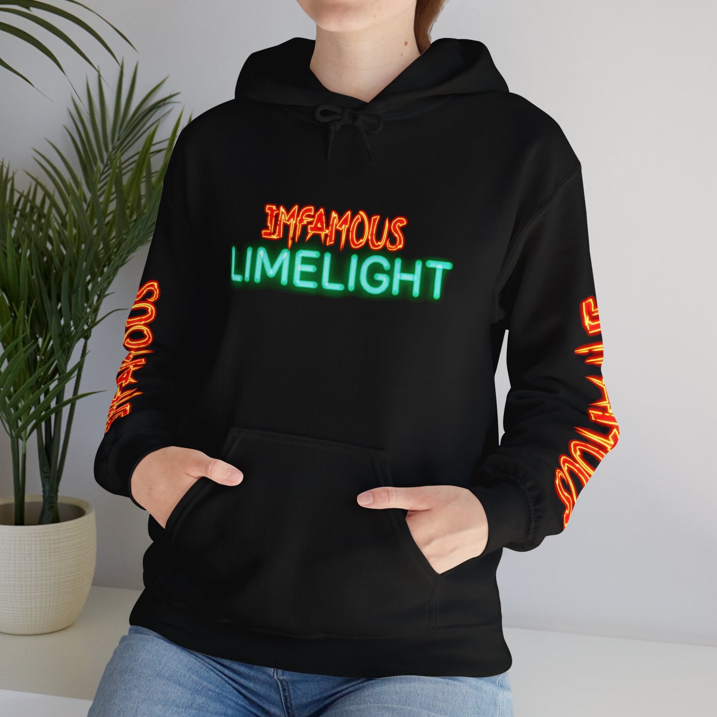 Premium Hooded Sweatshirt - Imfamous Limelight Design
