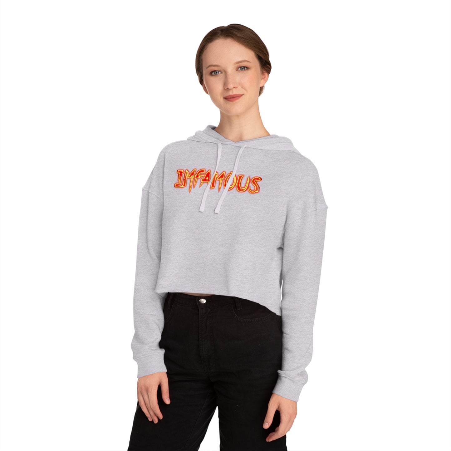 Cropped Hoodie Imfamous Women's Crop Top Sweatshirt