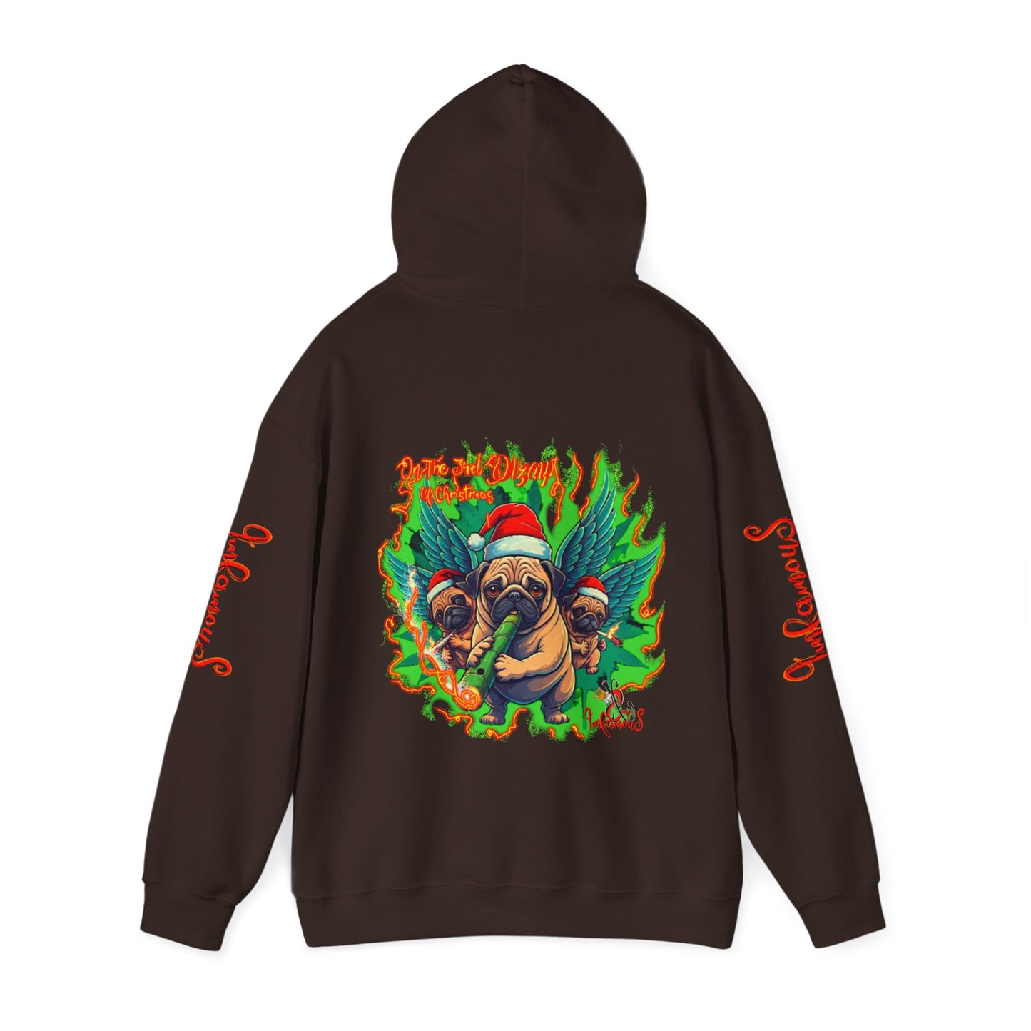 Premium hooded sweatshirt- Imfamous Pug Life
