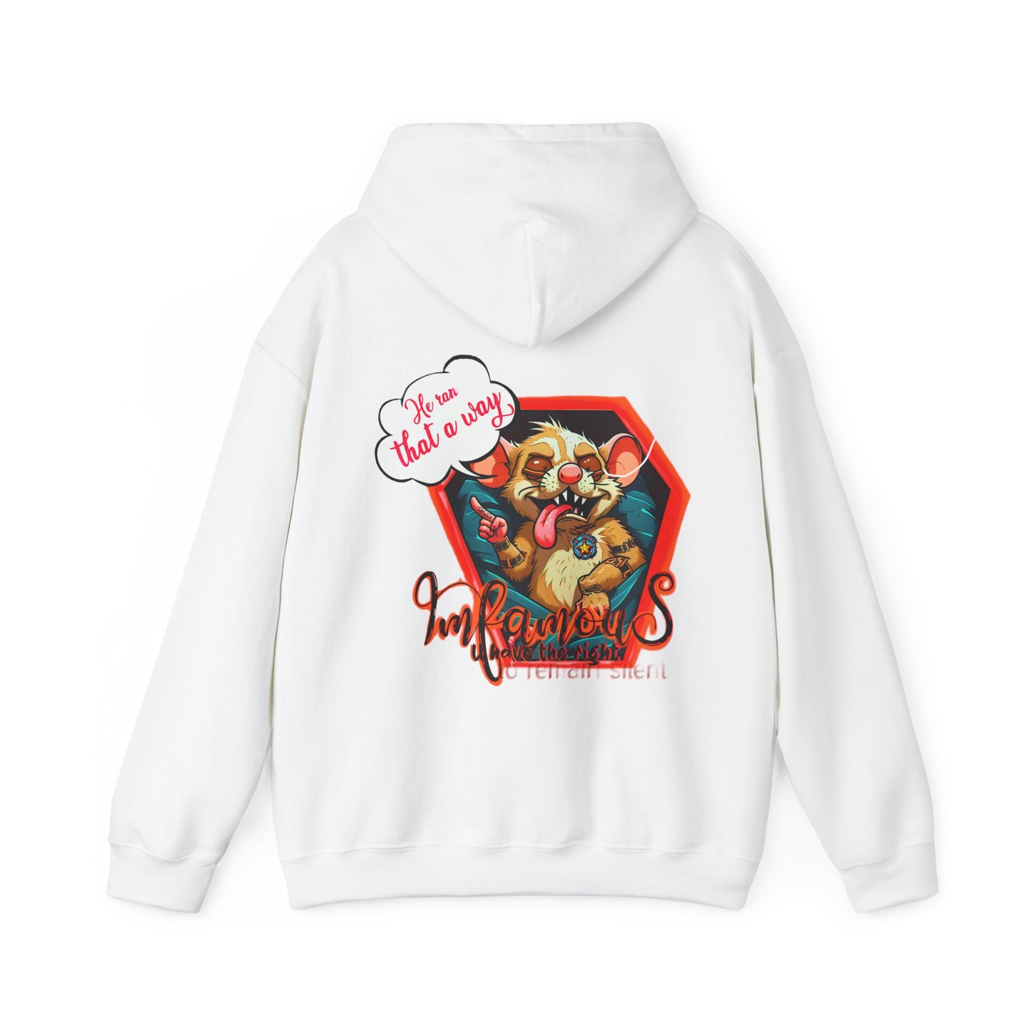 连帽运动衫 - Imfamous Dead Rat Design