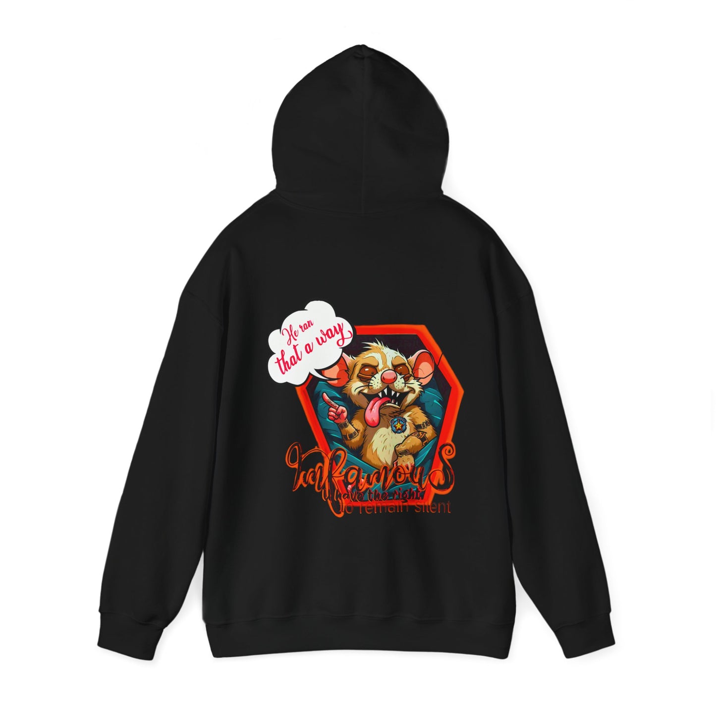连帽运动衫 - Imfamous Dead Rat Design