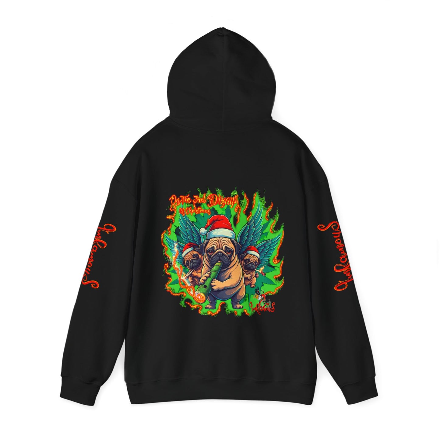 Premium hooded sweatshirt- Imfamous Pug Life