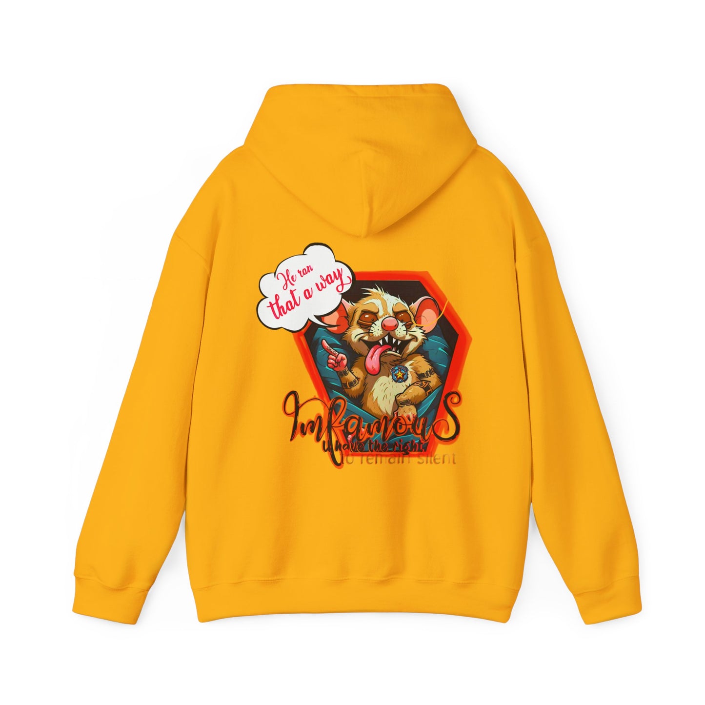 连帽运动衫 - Imfamous Dead Rat Design