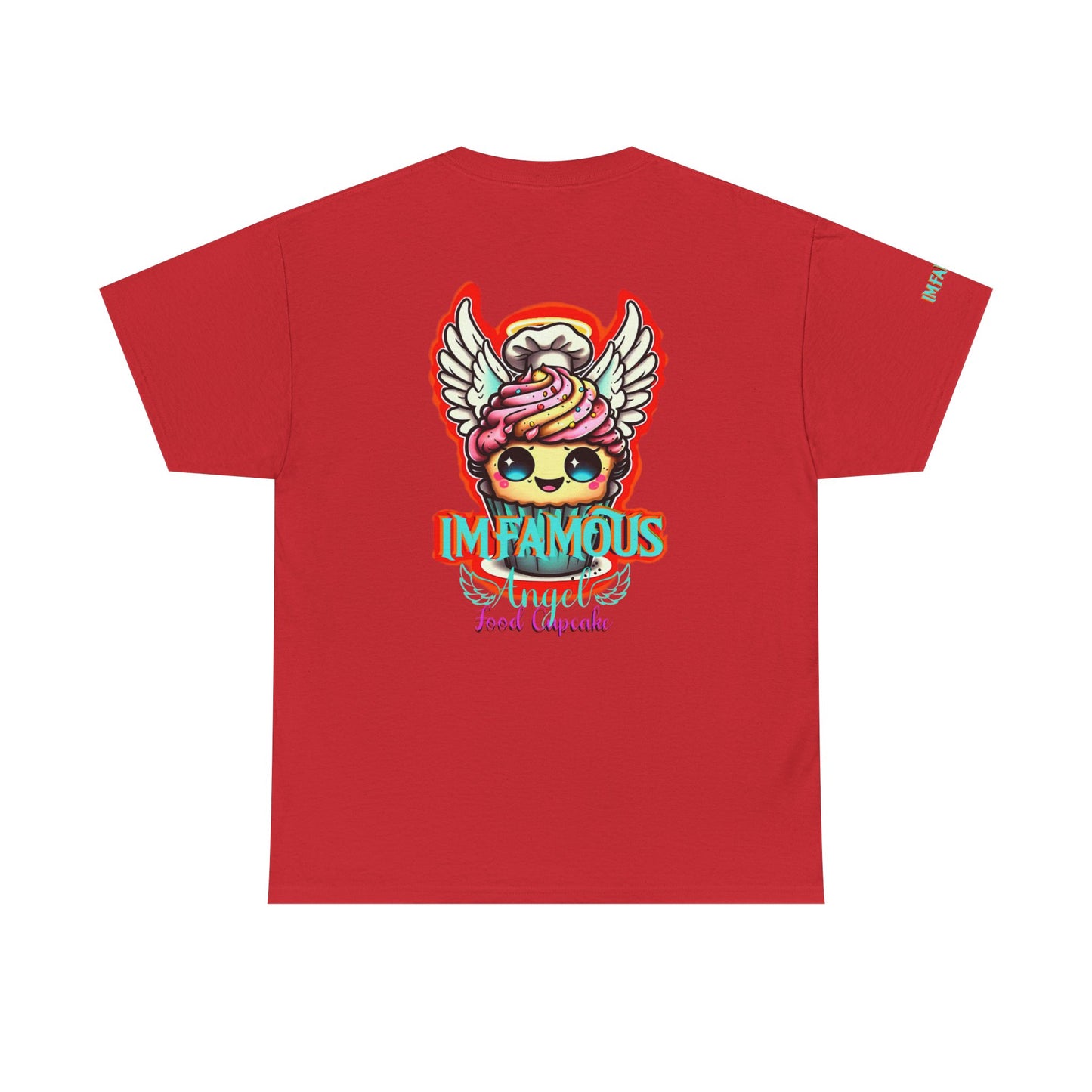 Camiseta de algodón con el famoso diseño de cupcakes Angel Food