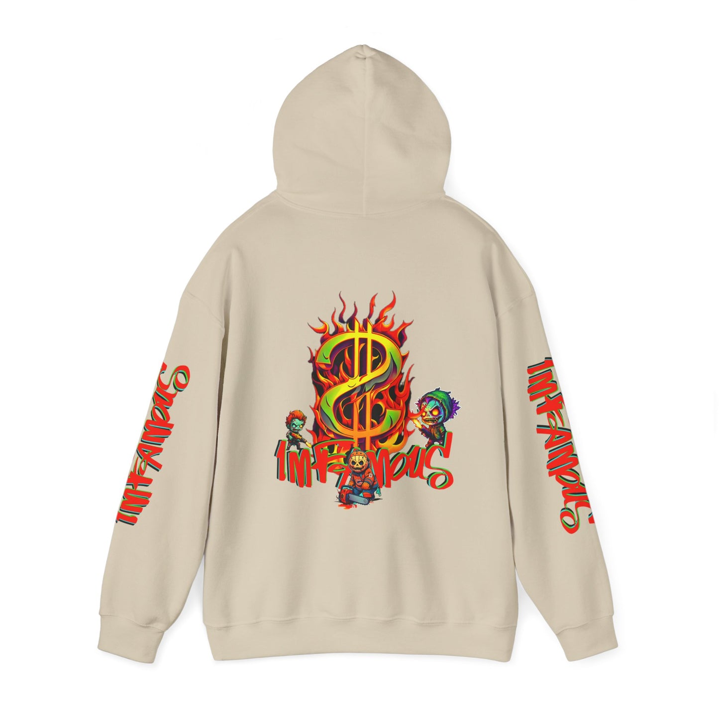 Premium graphic Hoodie - Imfamous halloween Design