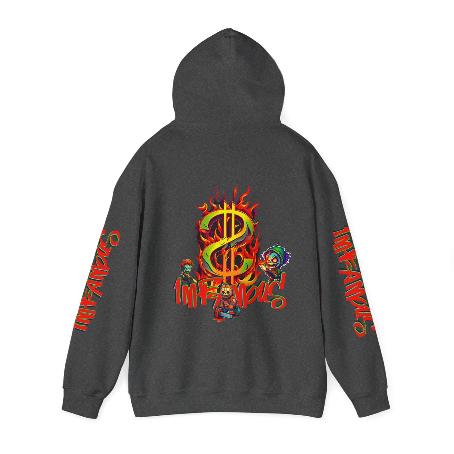Premium graphic Hoodie - Imfamous halloween Design