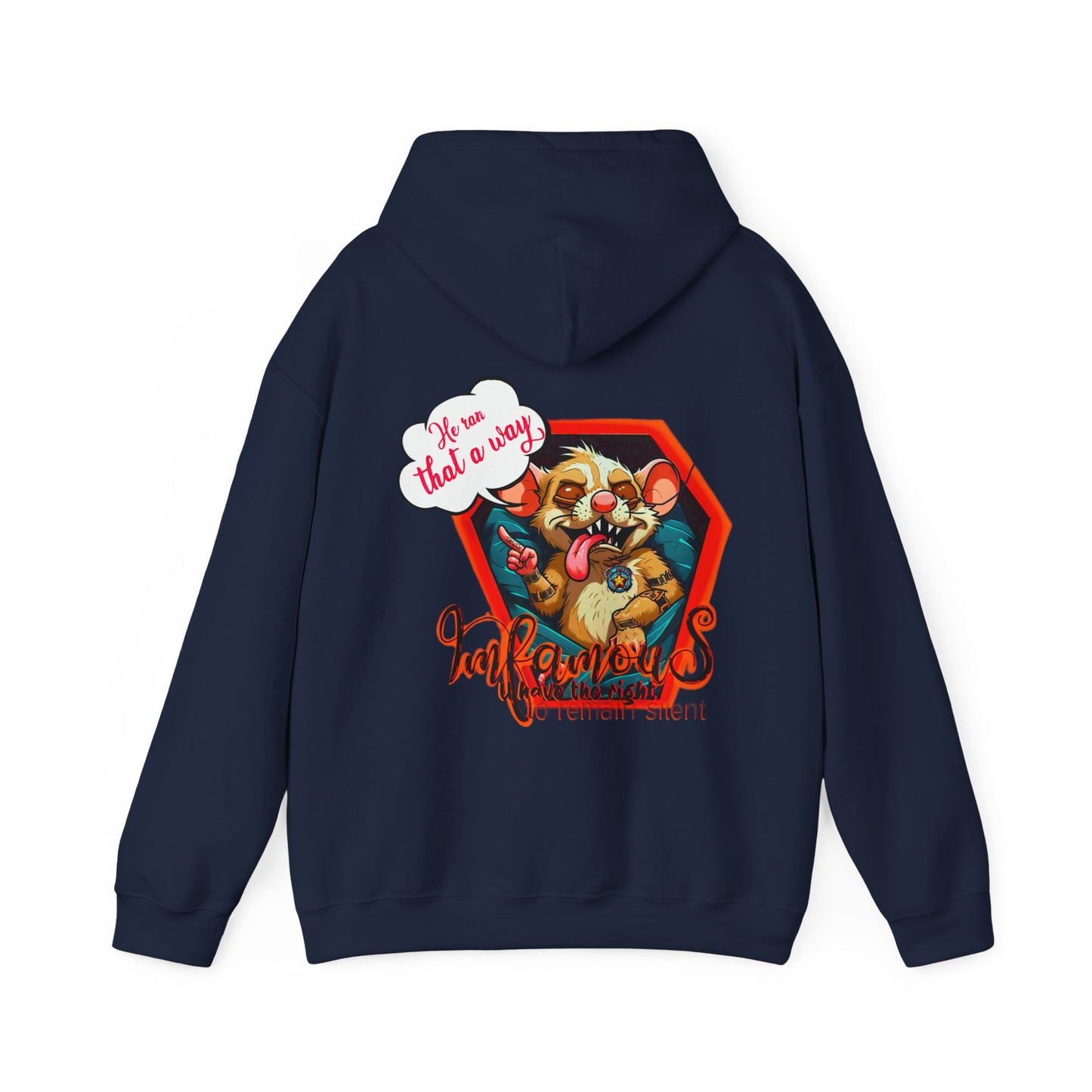 连帽运动衫 - Imfamous Dead Rat Design