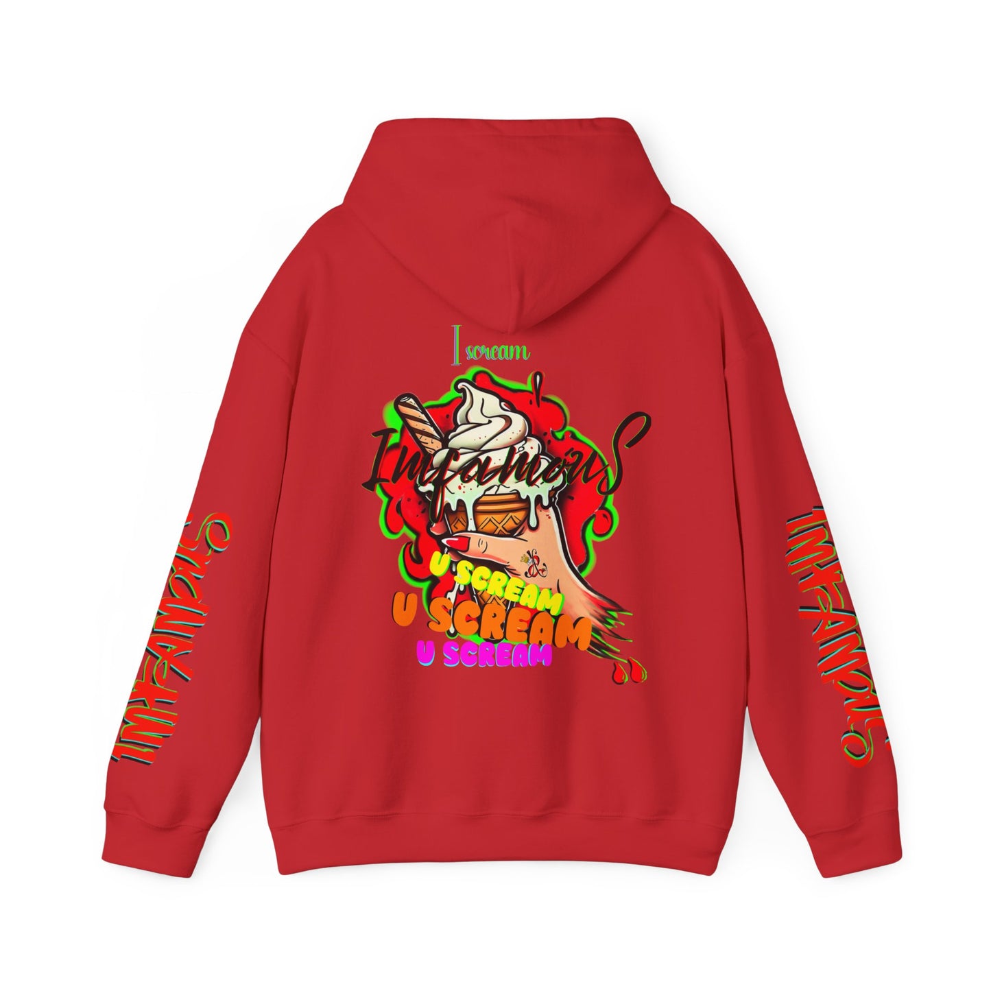 premium Hooded Sweatshirt - Imfamous I-scream Halloween spooky