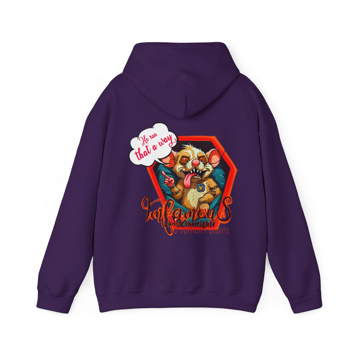 连帽运动衫 - Imfamous Dead Rat Design
