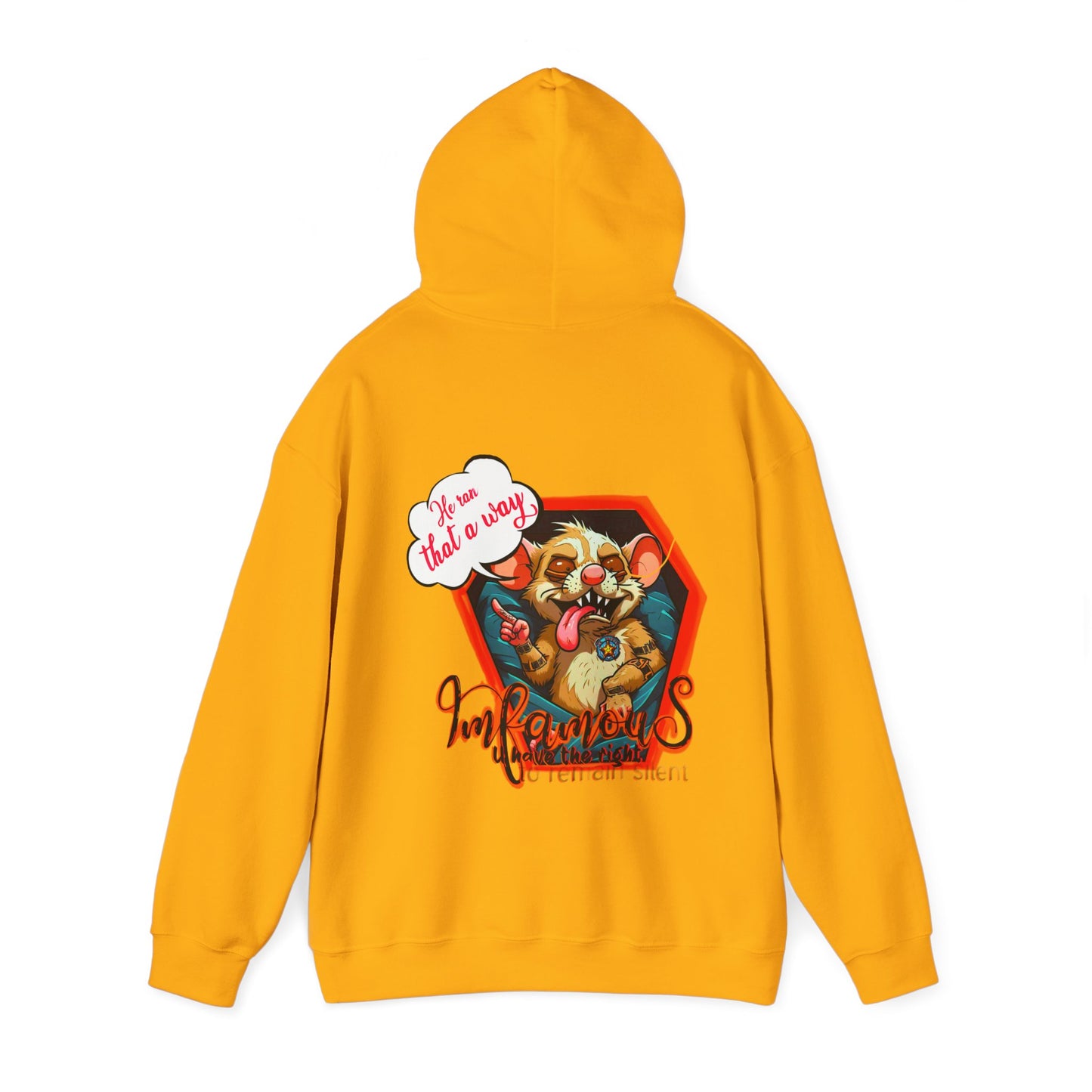 连帽运动衫 - Imfamous Dead Rat Design