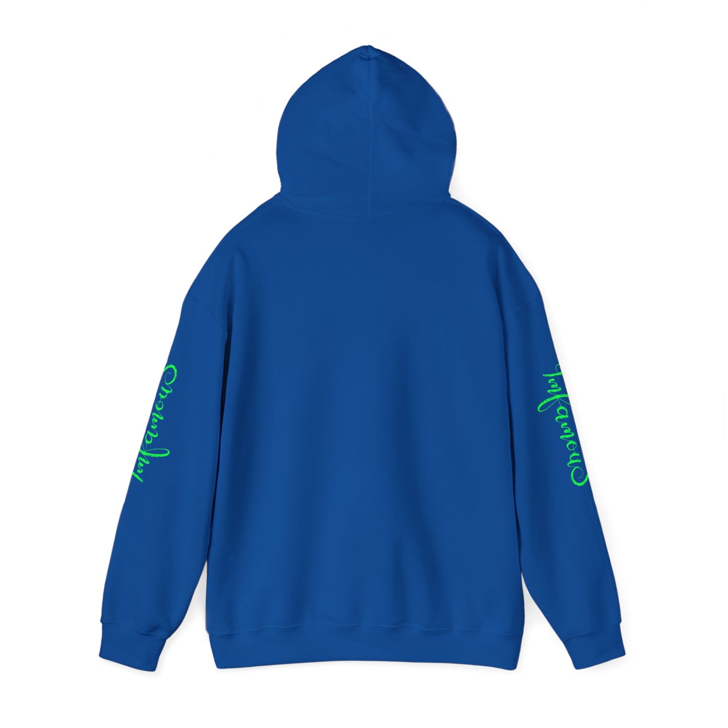 Premium Hooded Sweatshirt - Pineapple Flying on Unicorn Design