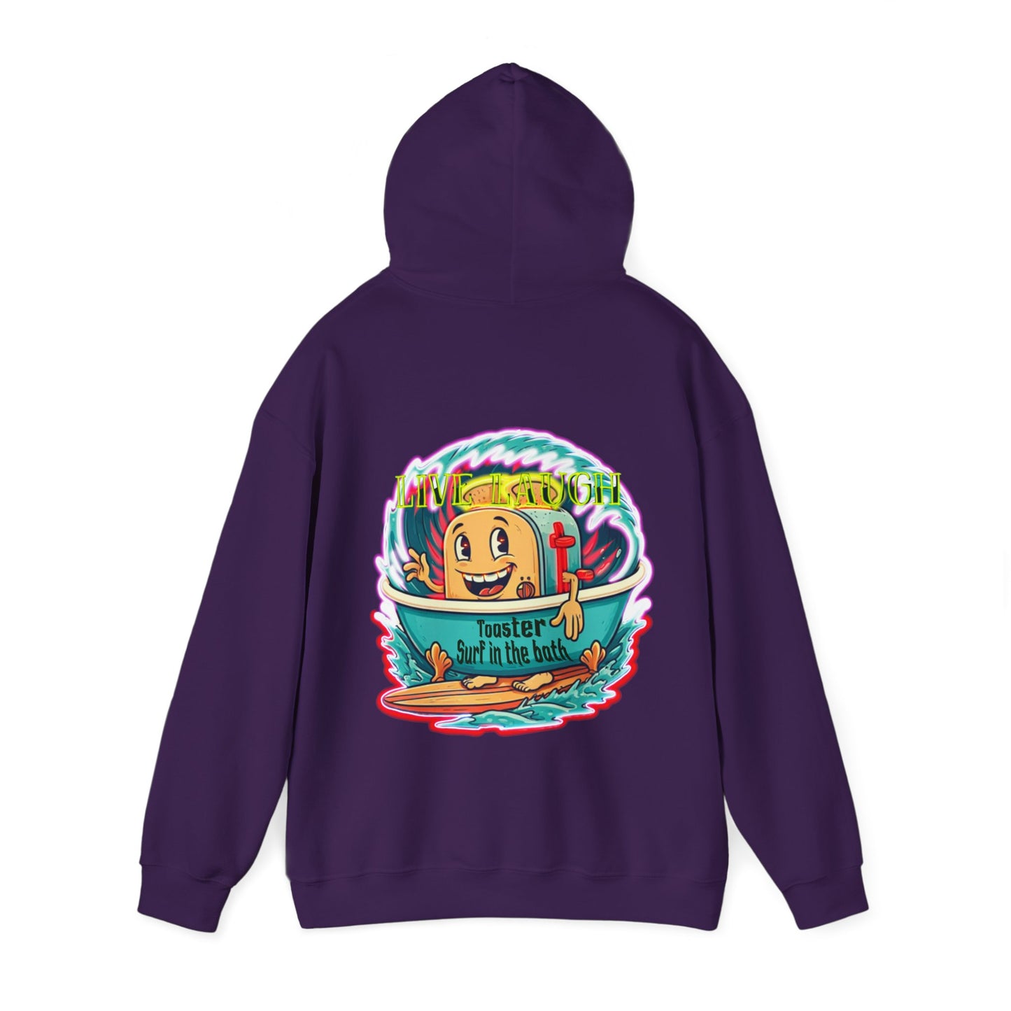 Premium hooded sweatshirt - Funny live laugh Toaster Surf in a bath