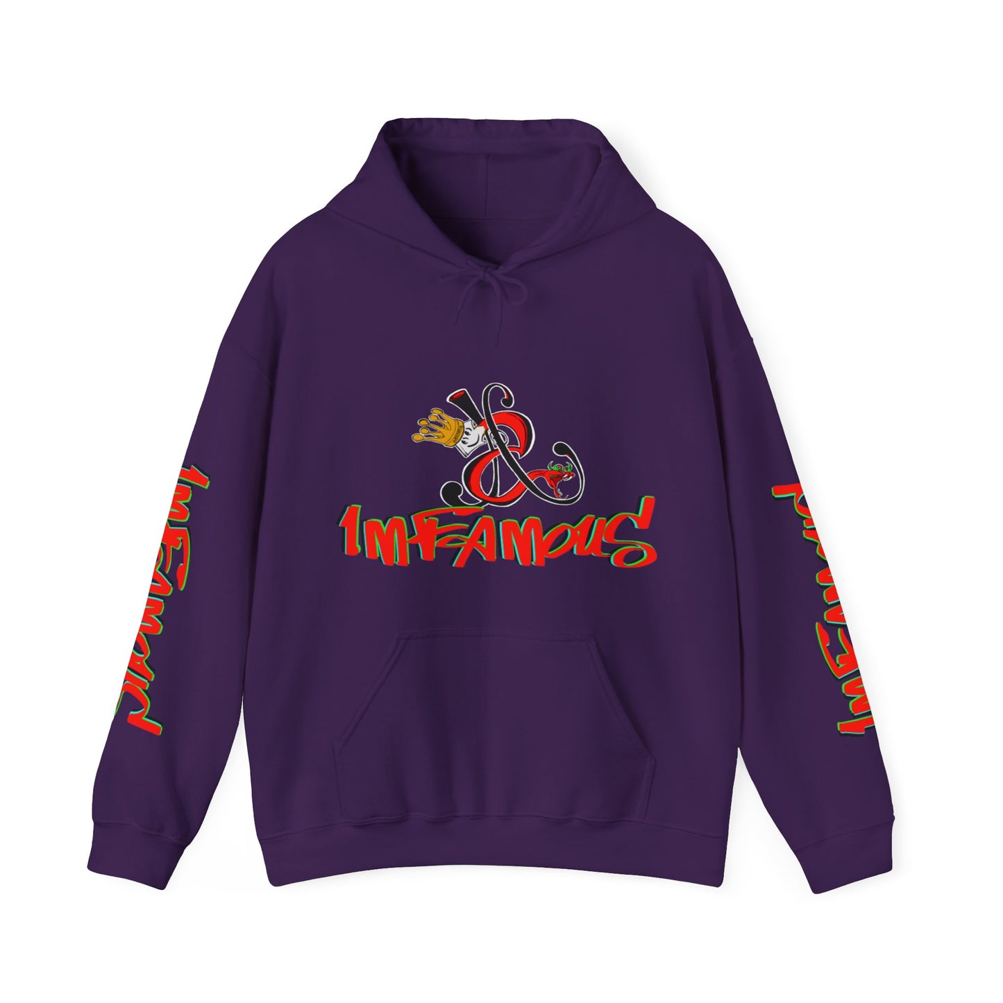 Premium Hooded Sweatshirt - Imfamous Devils Food Cupcake Design