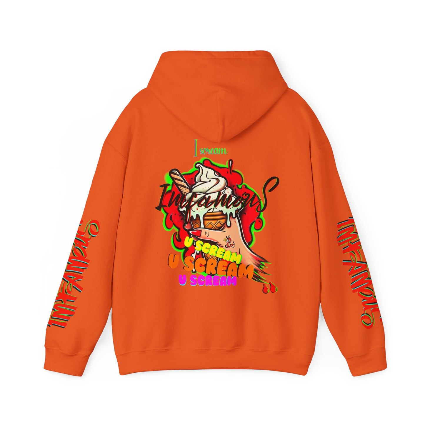 premium Hooded Sweatshirt - Imfamous I-scream Halloween spooky