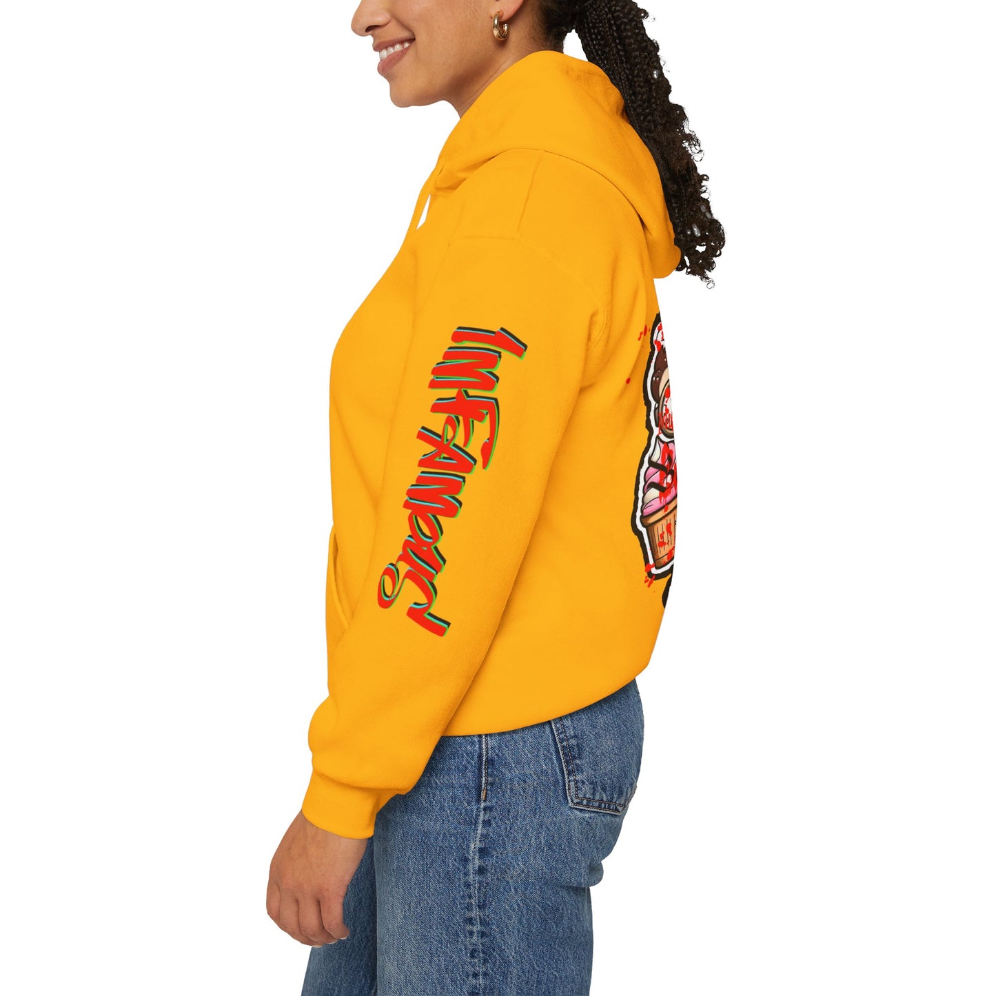 Sudadera con capucha con el famoso diseño de Bad Pussy Cat - Unisex