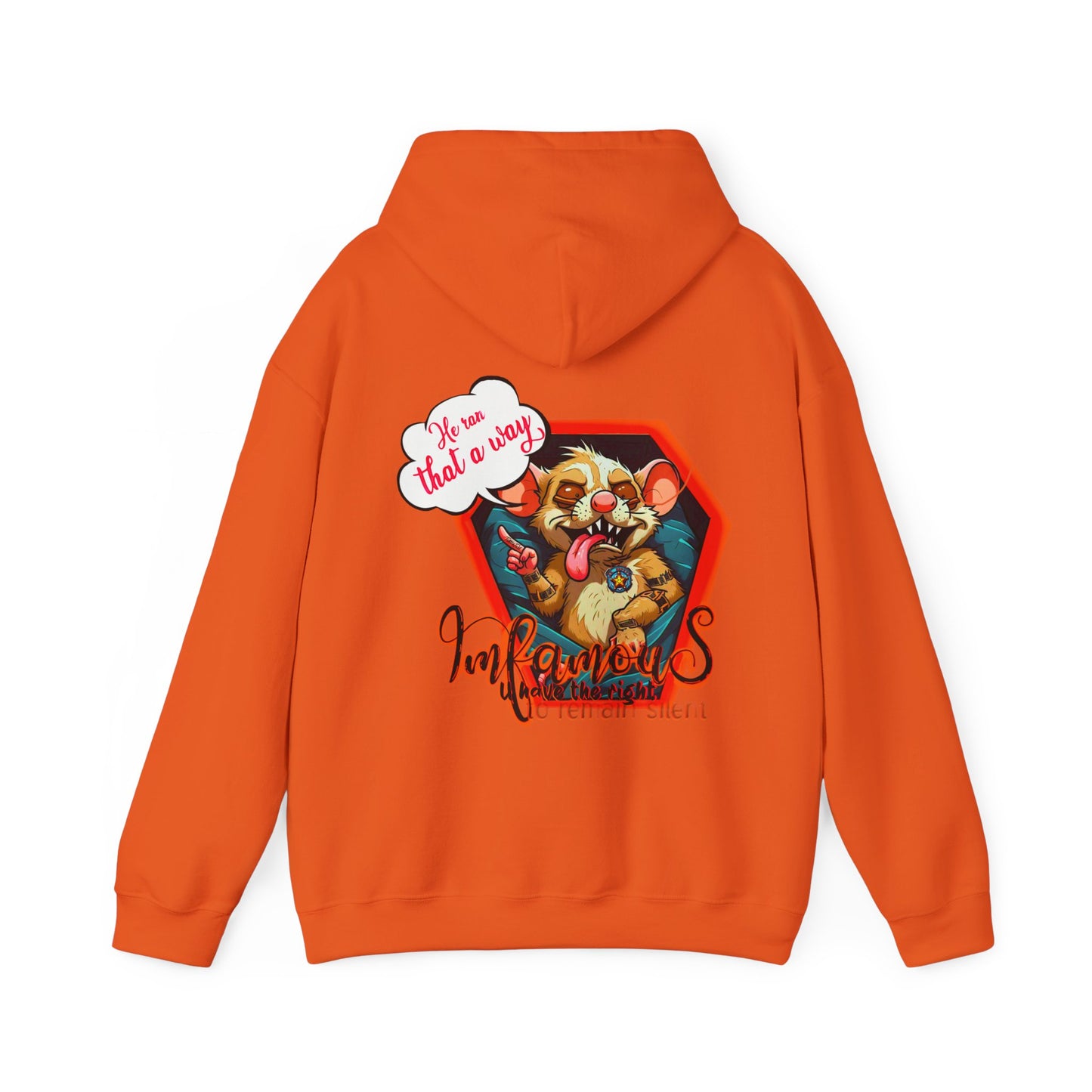 连帽运动衫 - Imfamous Dead Rat Design