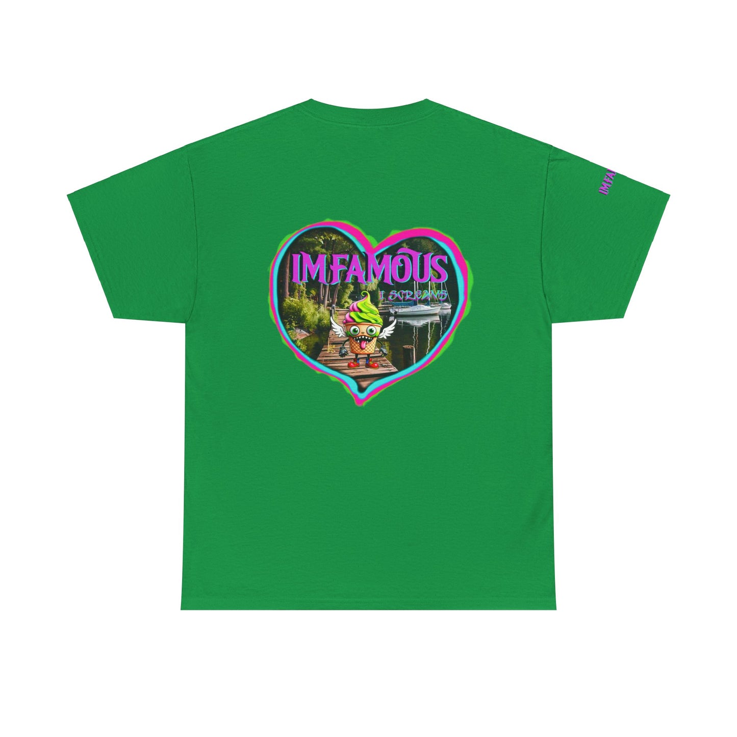 Premium Graphic T-Shirt - I Love Imfamous I-Screams Premium Unisex Heavy Cotton Tee
