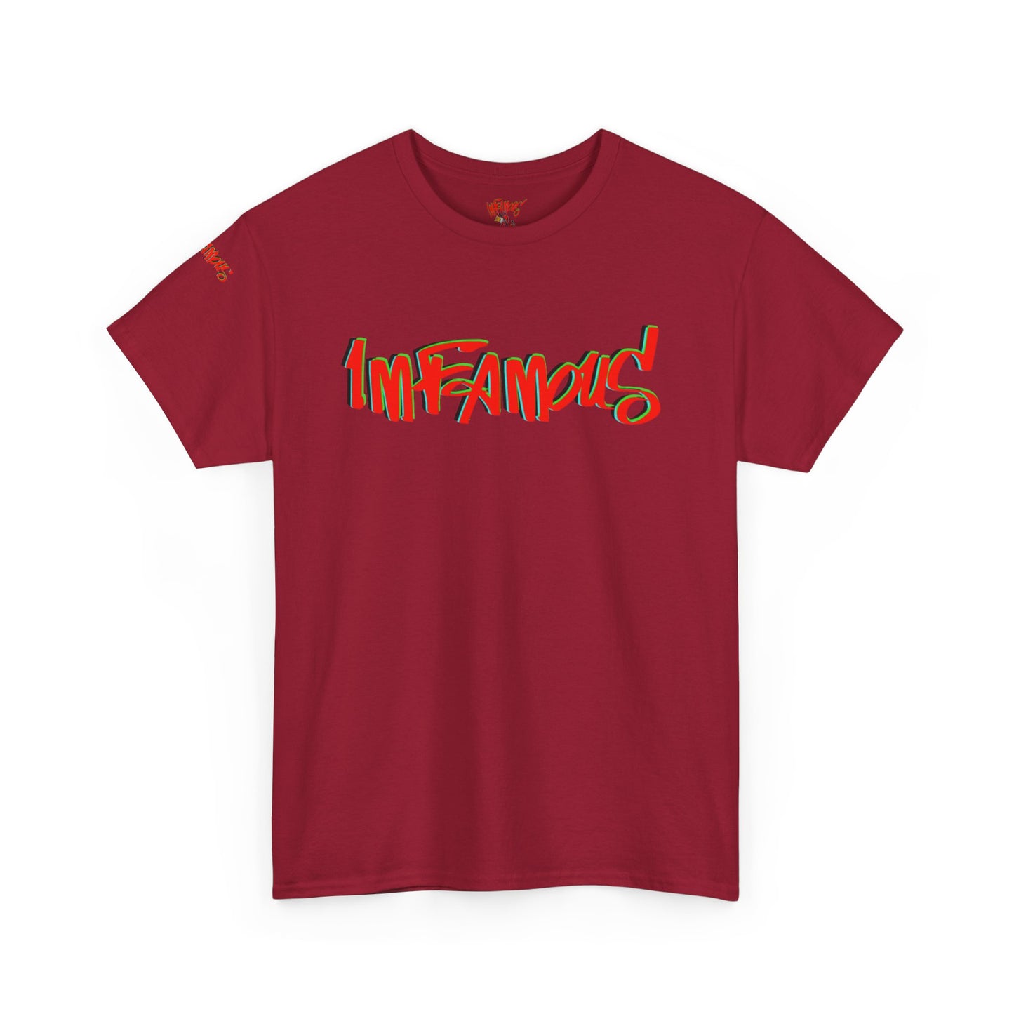 Premium graphic T-shirt - Imfamous halloween logo Design