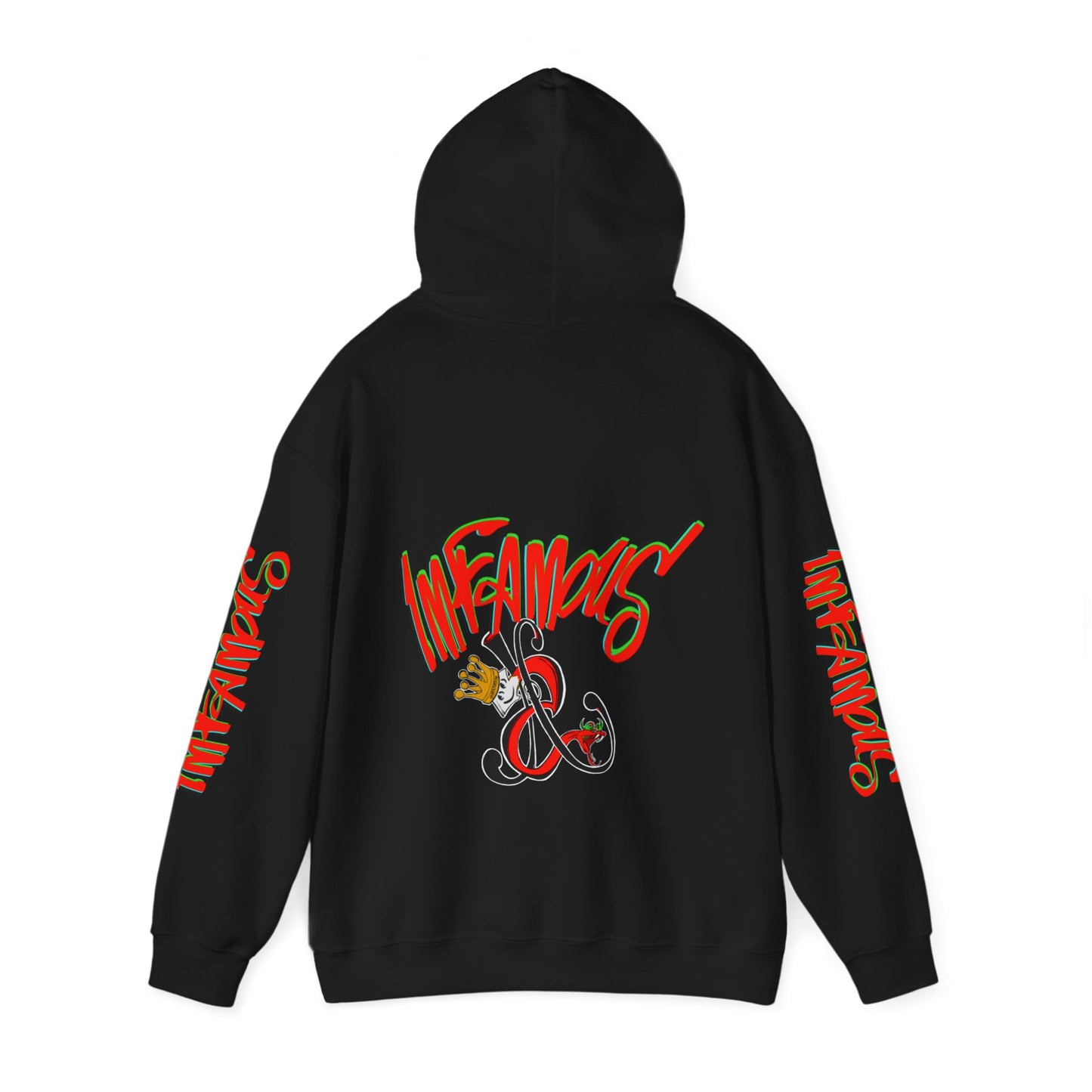 带有 Imfamous 品牌徽标的连帽运动衫