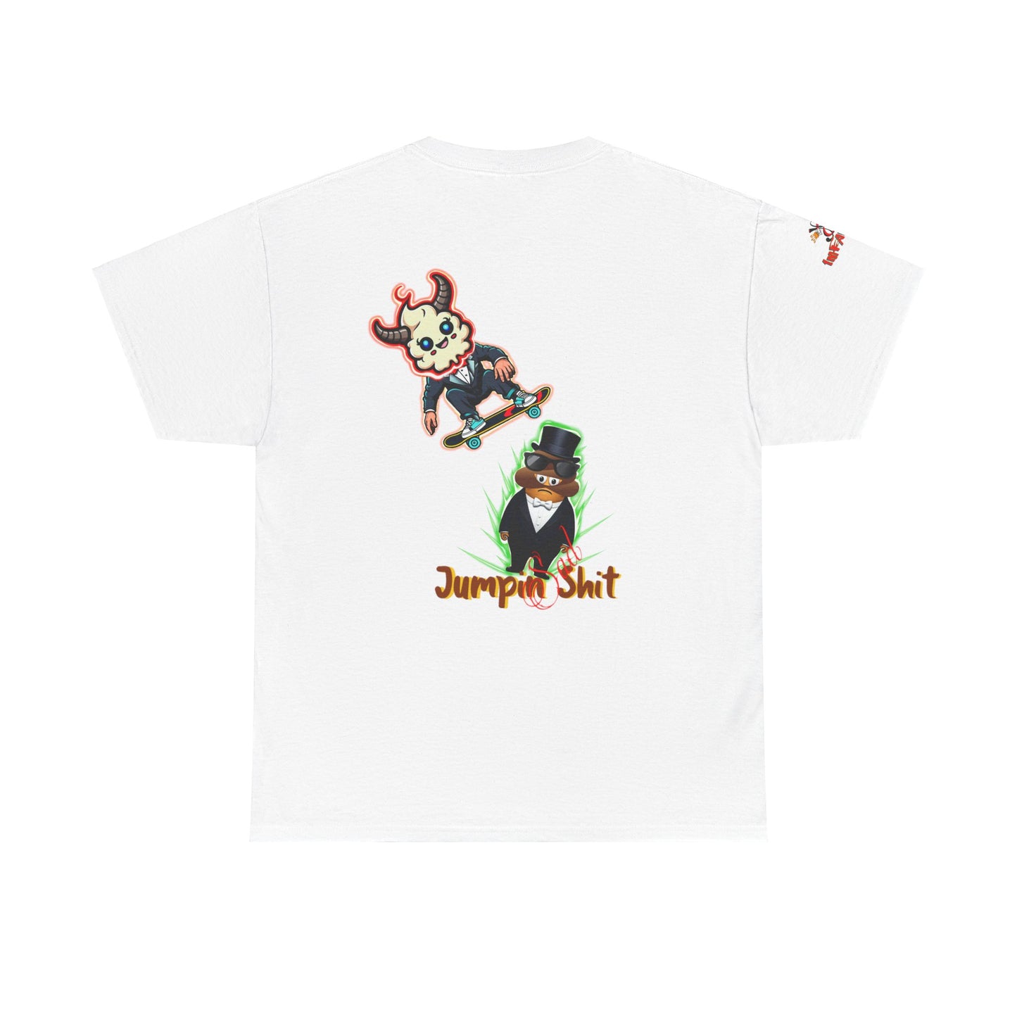 Imfamous jumpin Sad Shit premium graphic Tee - Imfamous Jumping Sad Shit Design